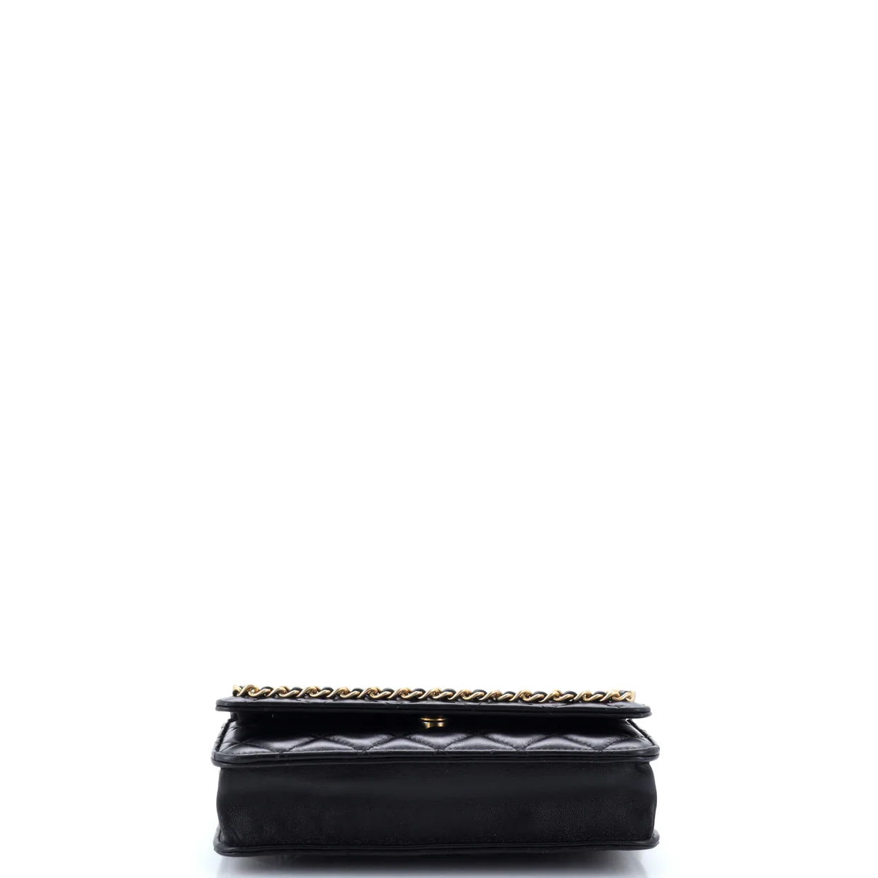 Chain Around Wallet on Chain Quilted Lambskin - Deep Luxury