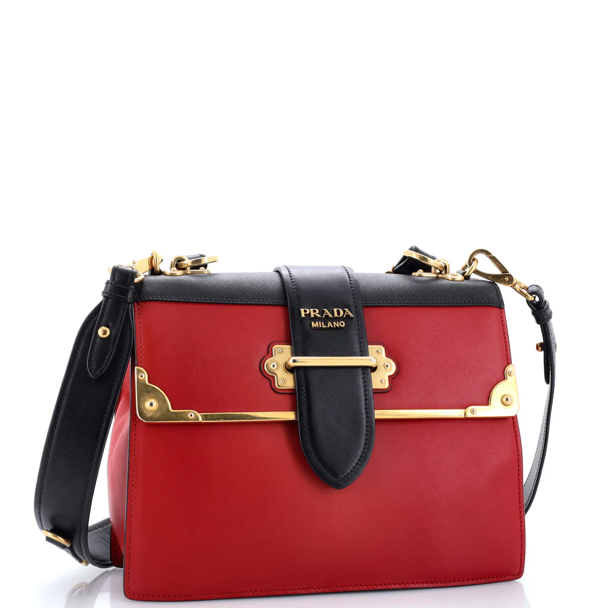 Cahier Convertible Shoulder Bag City Calf and Saffiano Medium - Deep Luxury