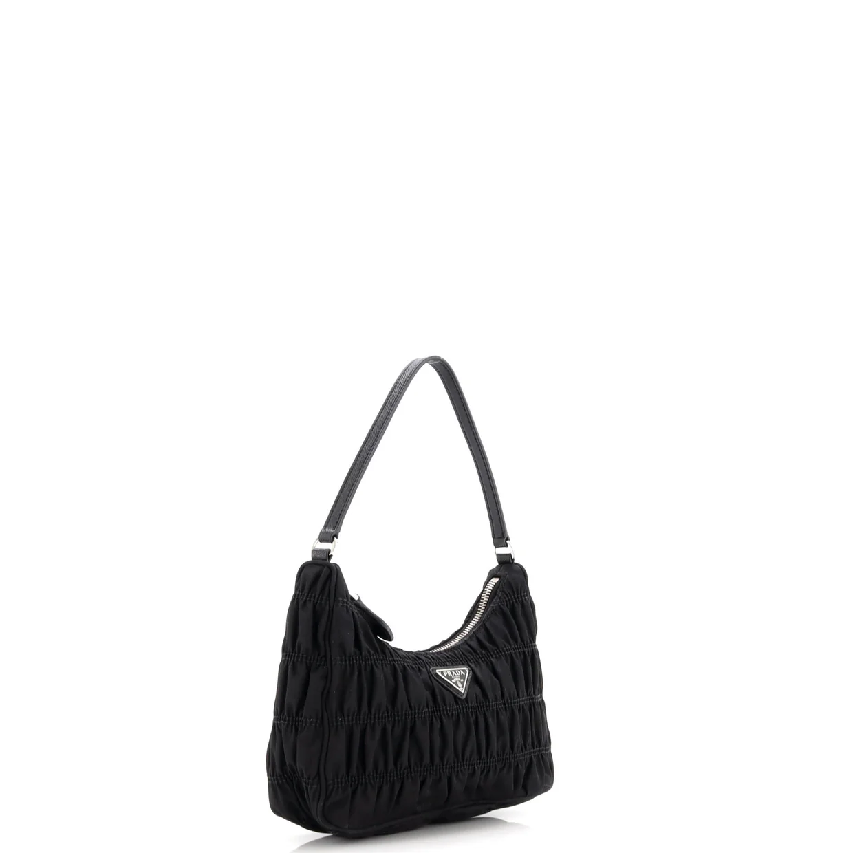 Hobo Tessuto Gaufre with Saffiano Mini - Deep Luxury