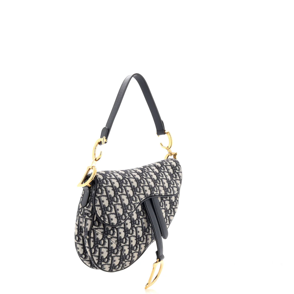 Saddle Handbag Oblique Canvas Medium - Deep Luxury