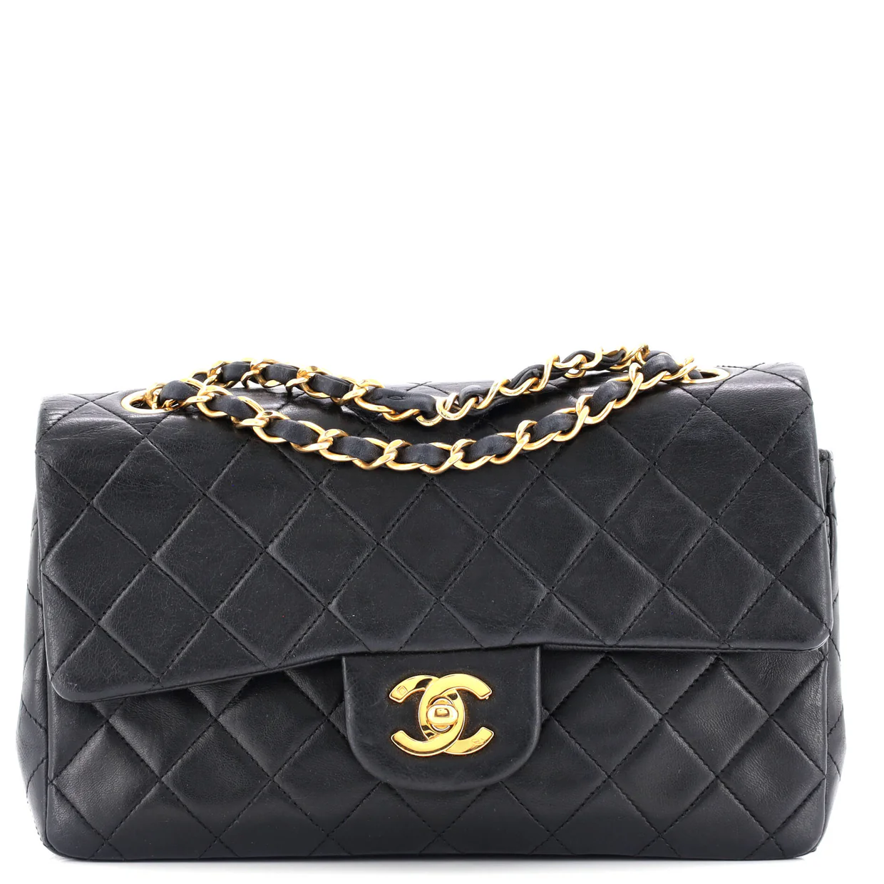 Vintage Classic Double Flap Bag Quilted Lambskin Medium - Deep Luxury