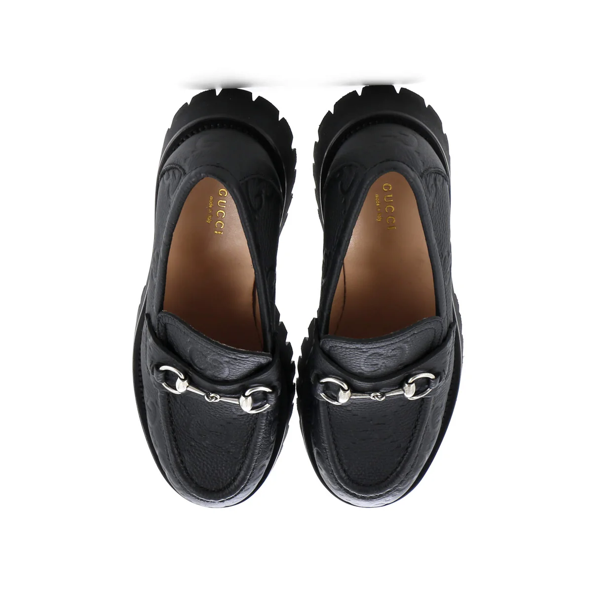 Women's Harald Horsebit Loafers GG Embossed Leather - Deep Luxury