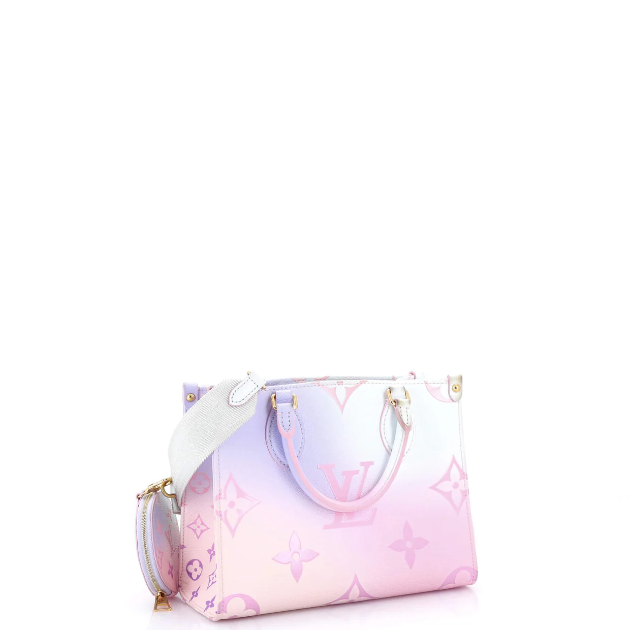 OnTheGo Tote Spring in the City Monogram Giant Canvas PM - Deep Luxury