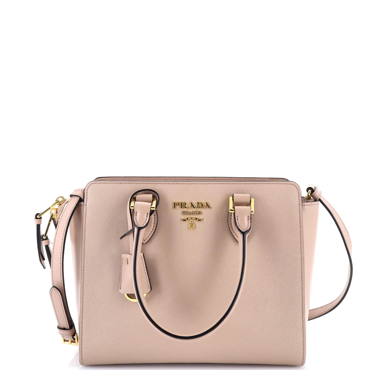 Convertible Open Tote Saffiano Leather Small - Deep Luxury