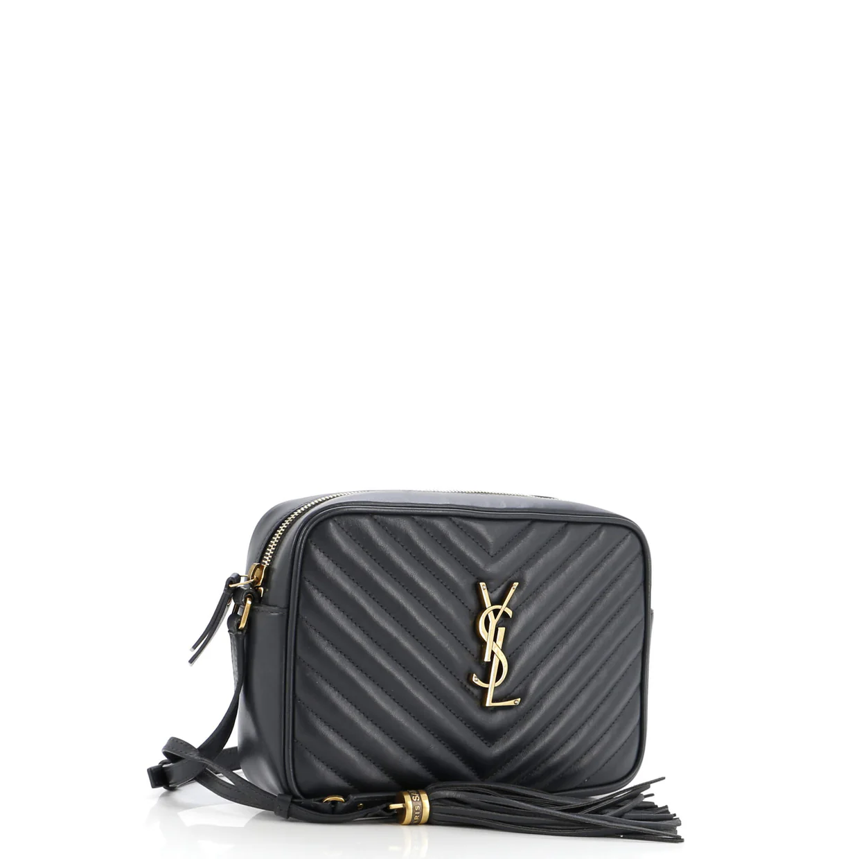 Lou Camera Bag Matelasse Chevron Leather Small - Deep Luxury