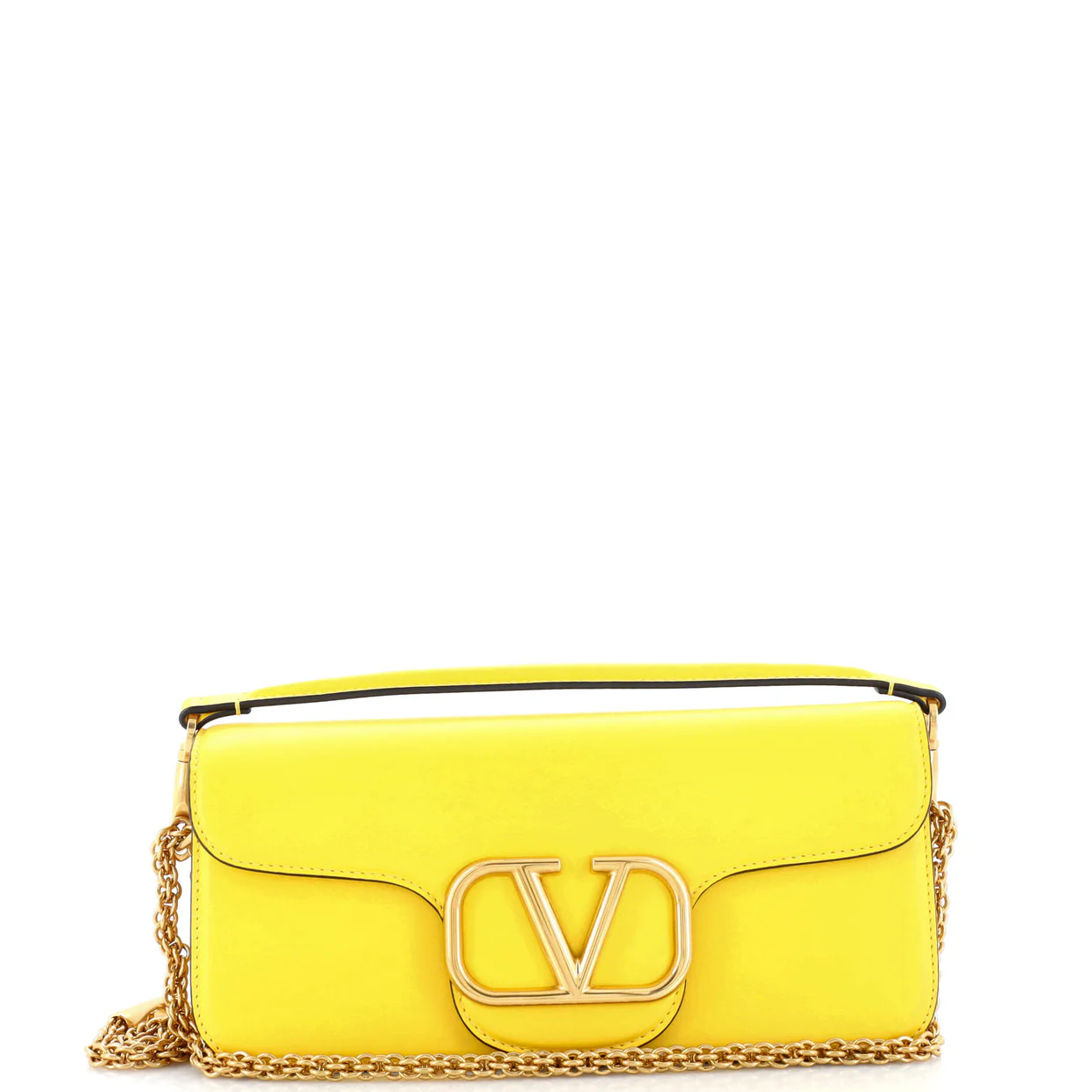 VLogo Loco Flap Shoulder Bag Leather Medium - Deep Luxury