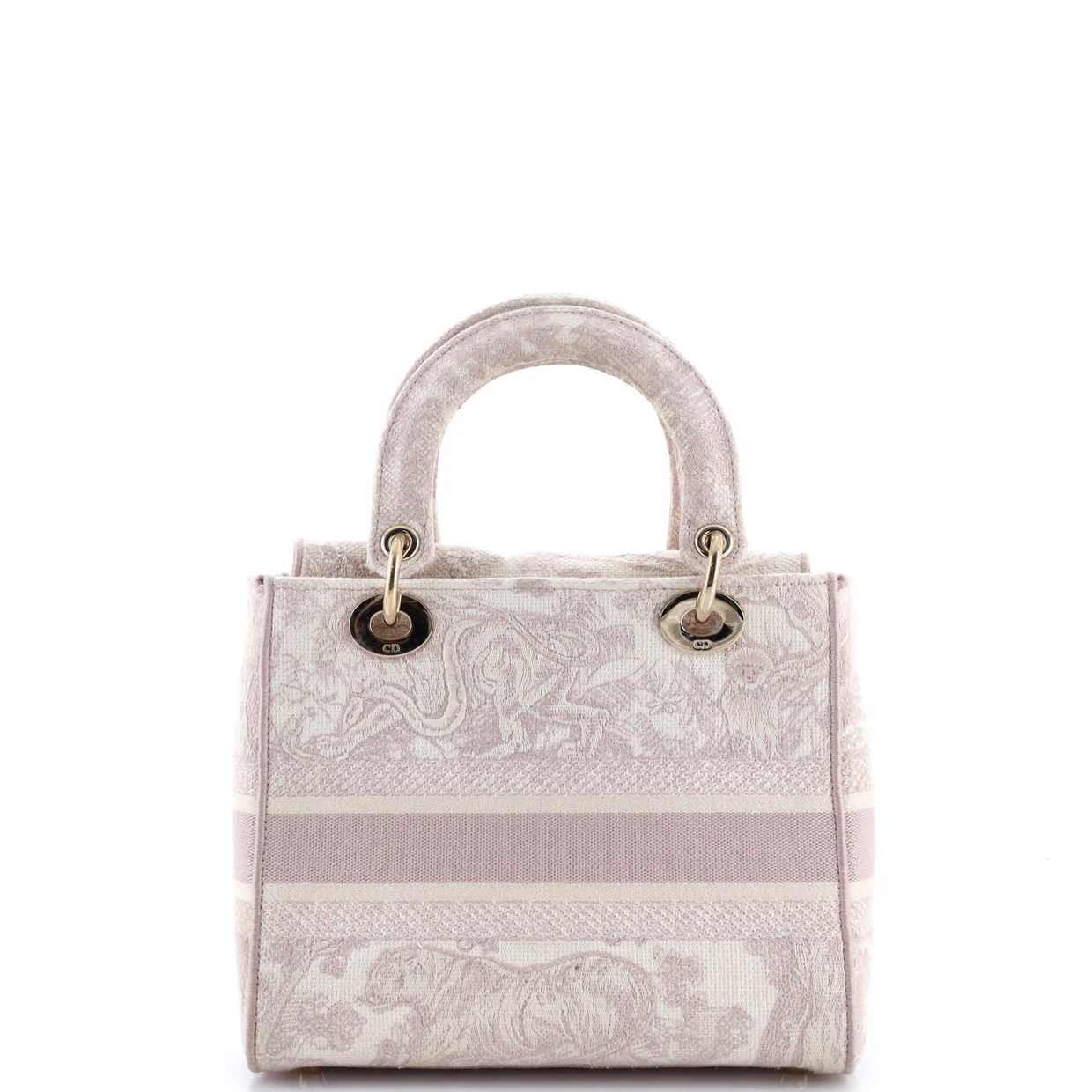 Lady D-Lite Bag Embroidered Canvas Medium - Deep Luxury