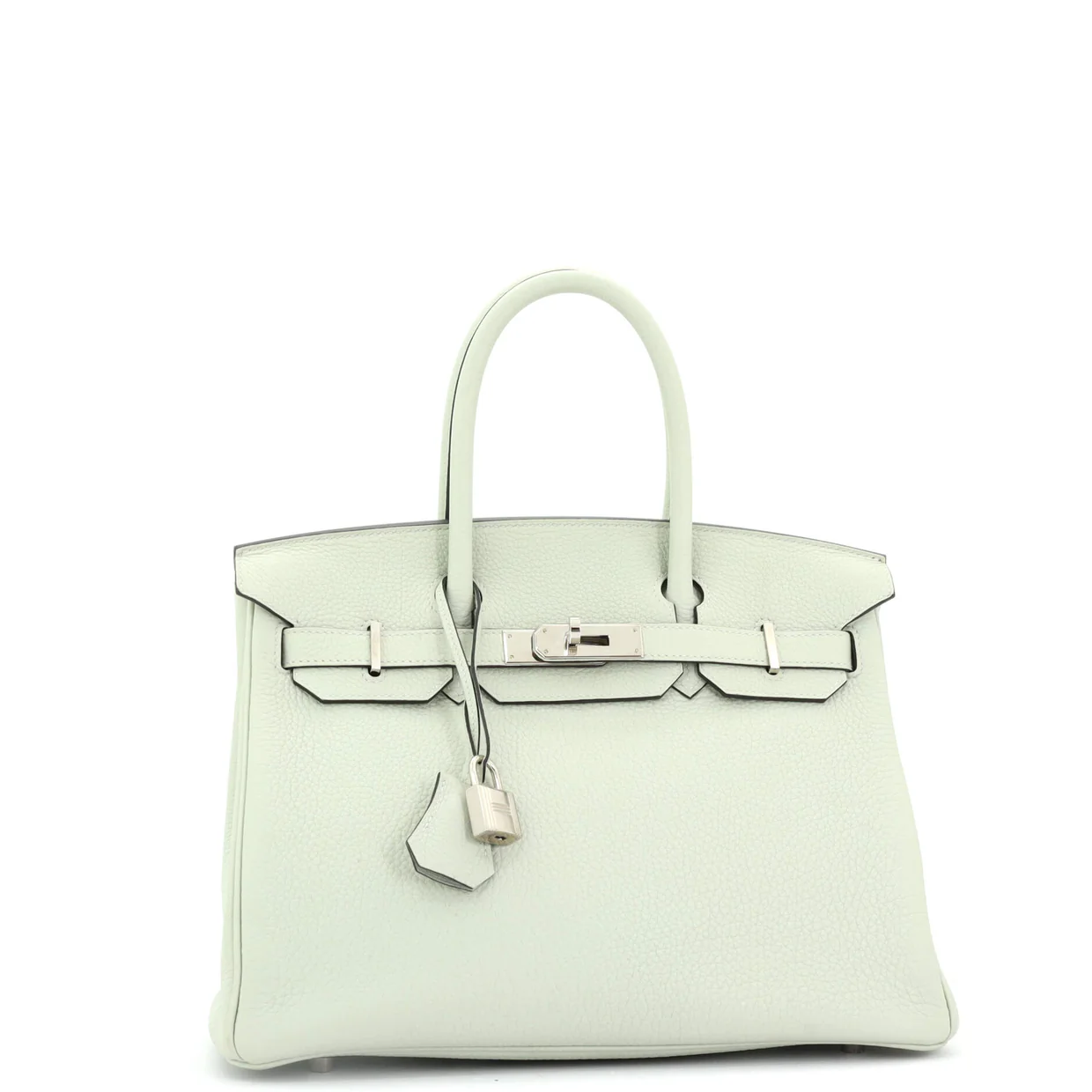 Birkin Handbag Vert Fizz Togo with Palladium Hardware 30 - Deep Luxury