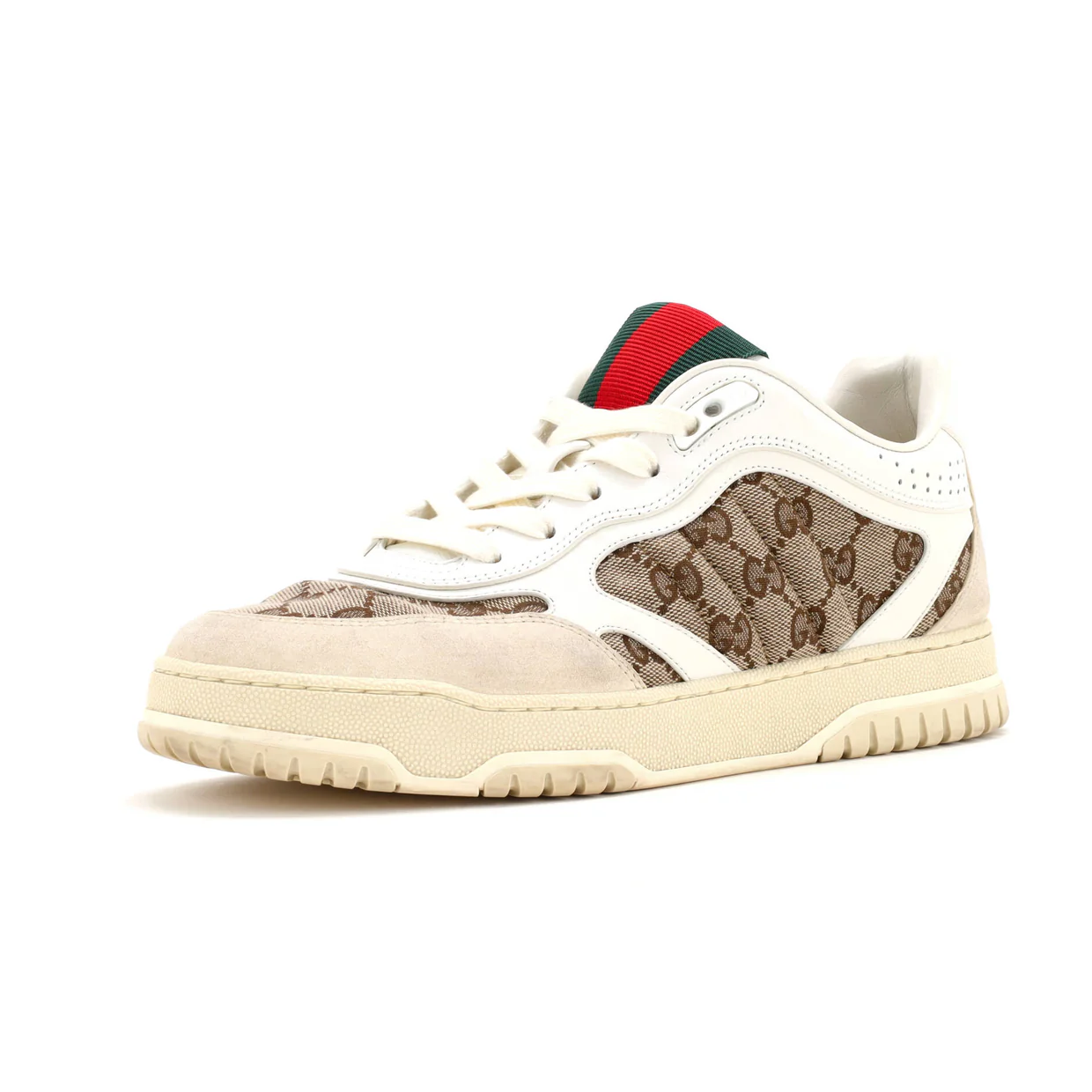Re-Web Sneakers GG Canvas and Leather - Deep Luxury