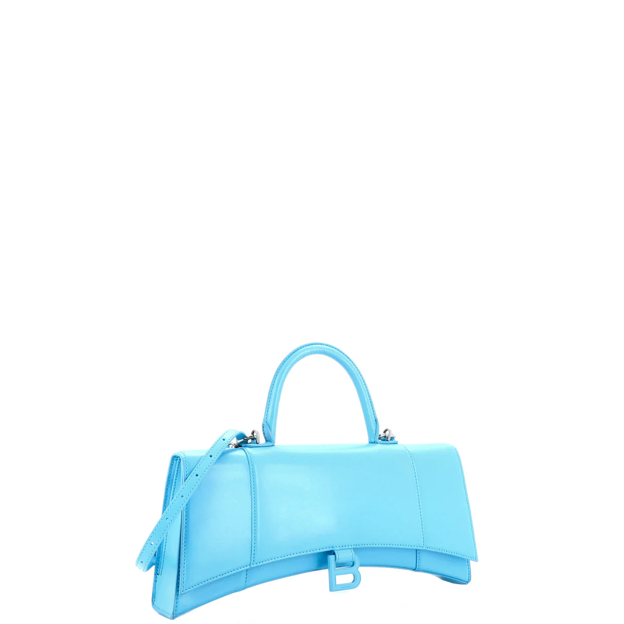 Hourglass Stretch Top Handle Bag Leather - Deep Luxury