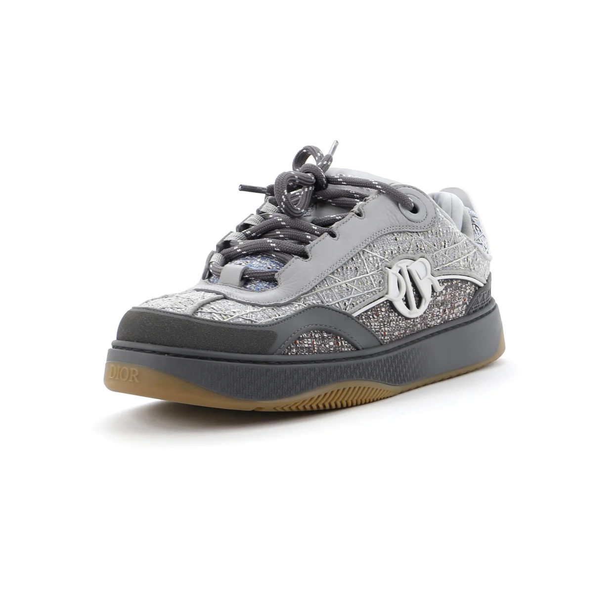 Men's B9S Skater Sneakers Cannage Quilt Tweed - Deep Luxury
