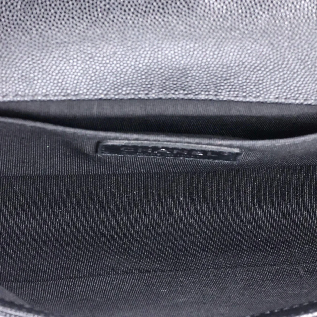 Boy Flap Bag Quilted Caviar Old Medium - Deep Luxury