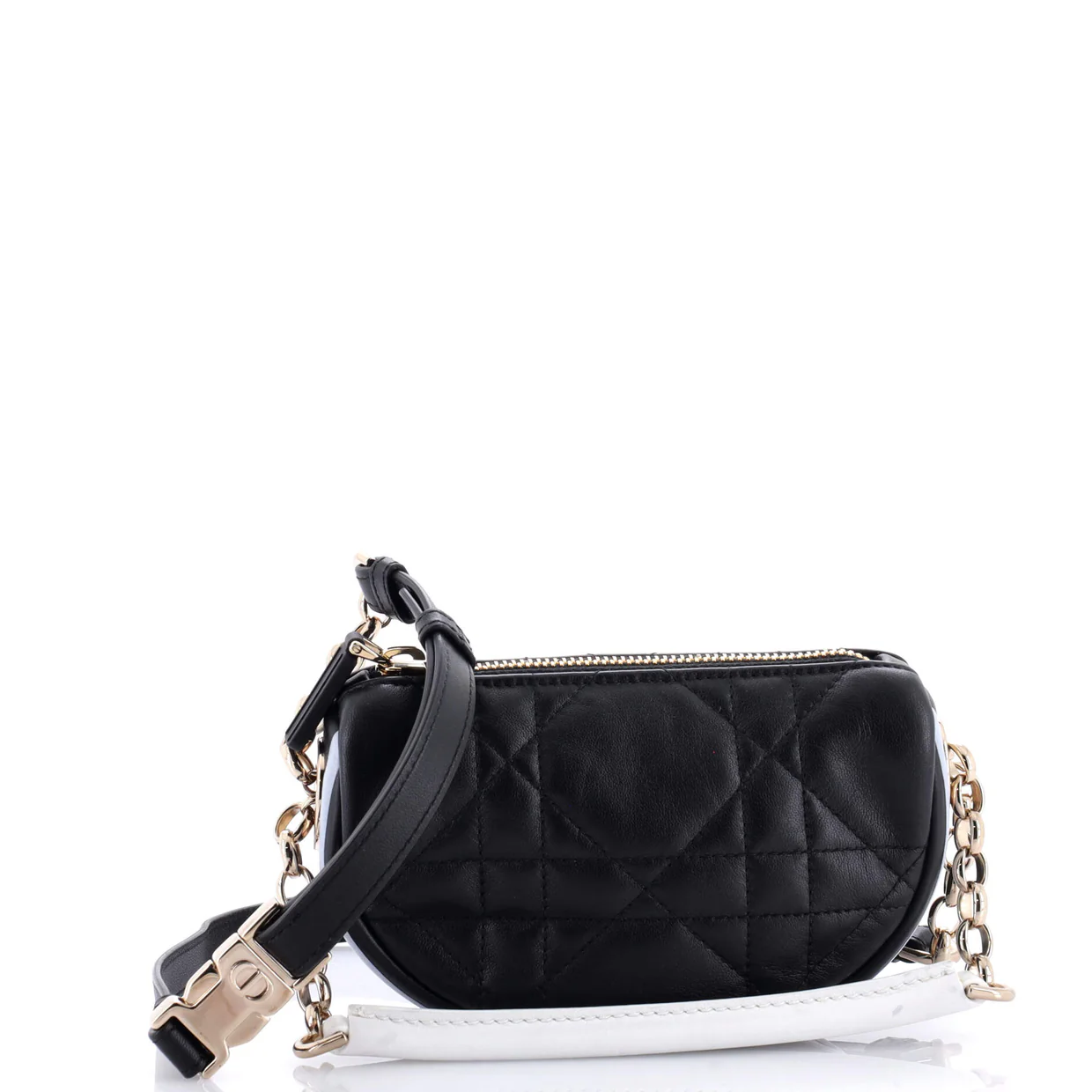 Vibe Hobo Cannage Quilt Lambskin Mini - Deep Luxury