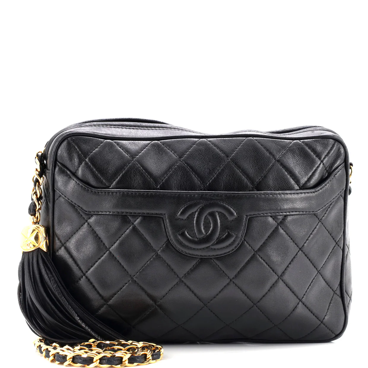 Vintage Front Pocket Camera Bag Quilted Lambskin Medium - Deep Luxury