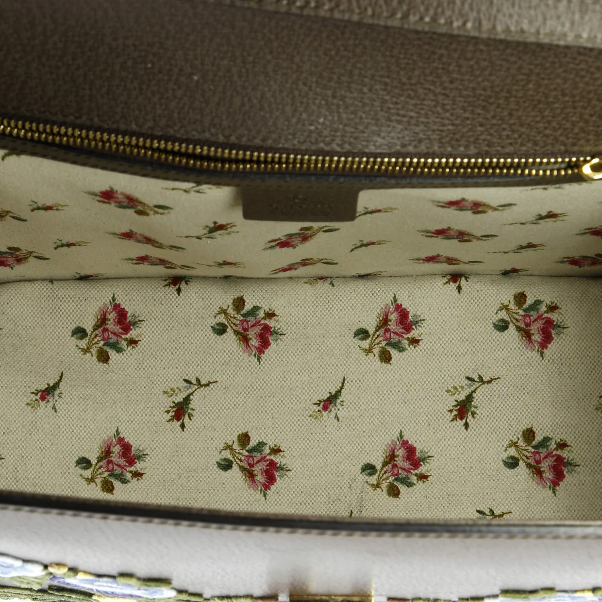 Sylvie Top Handle Bag Embroidered Leather Medium - Deep Luxury