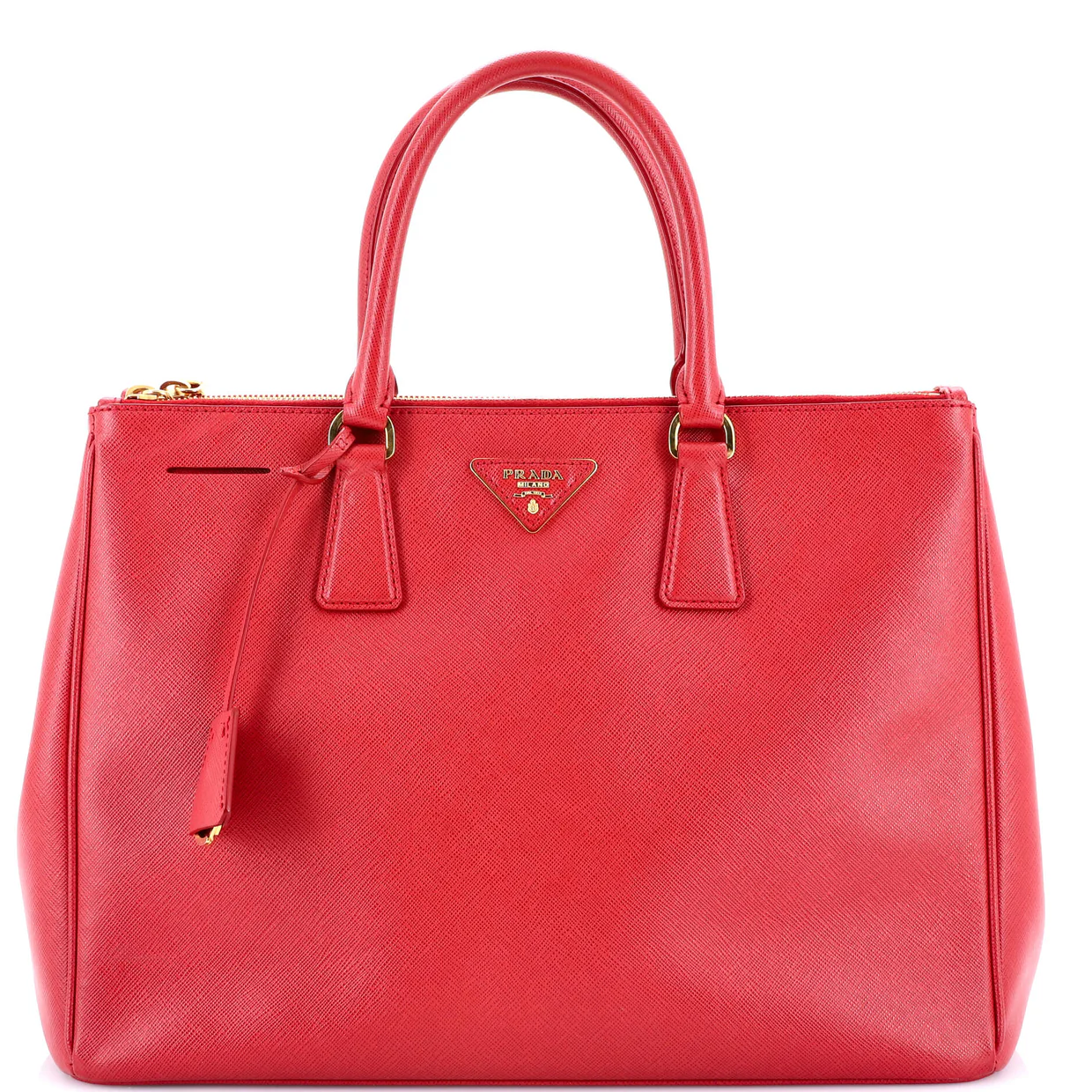 Double Zip Lux Tote Saffiano Leather Medium - Deep Luxury