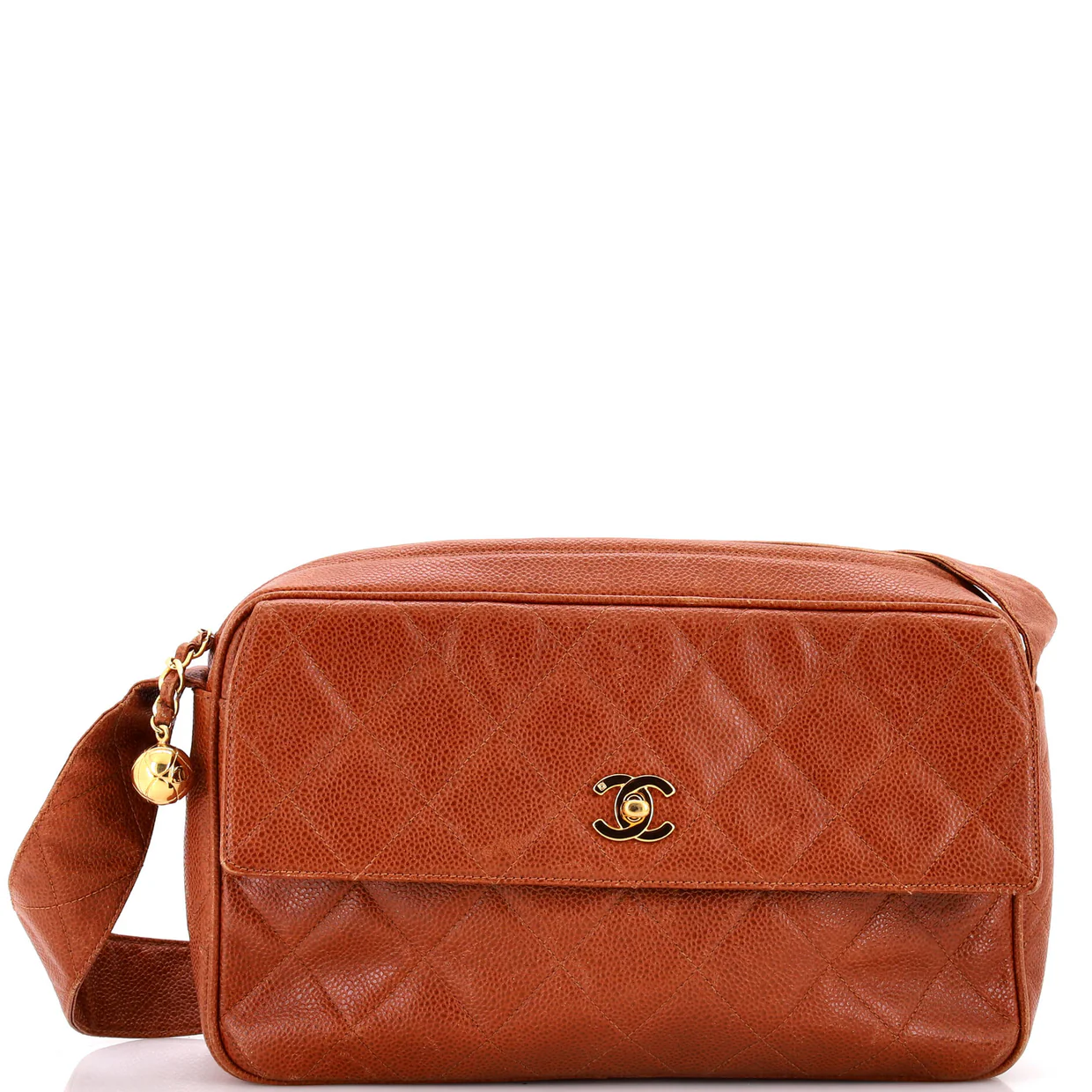 Vintage Front Pocket Camera Bag Quilted Caviar Medium - Deep Luxury