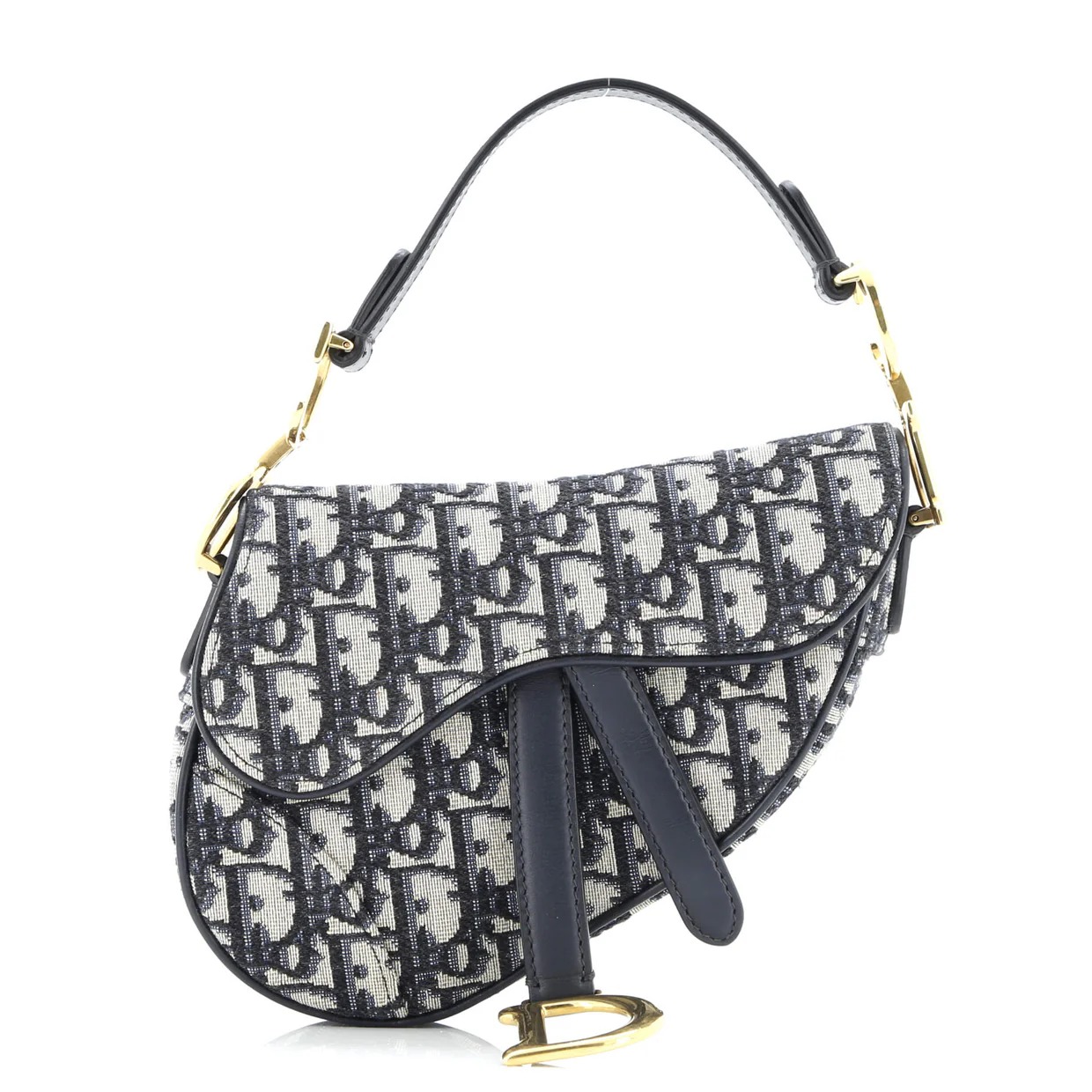 Saddle Handbag Oblique Canvas Mini - Deep Luxury