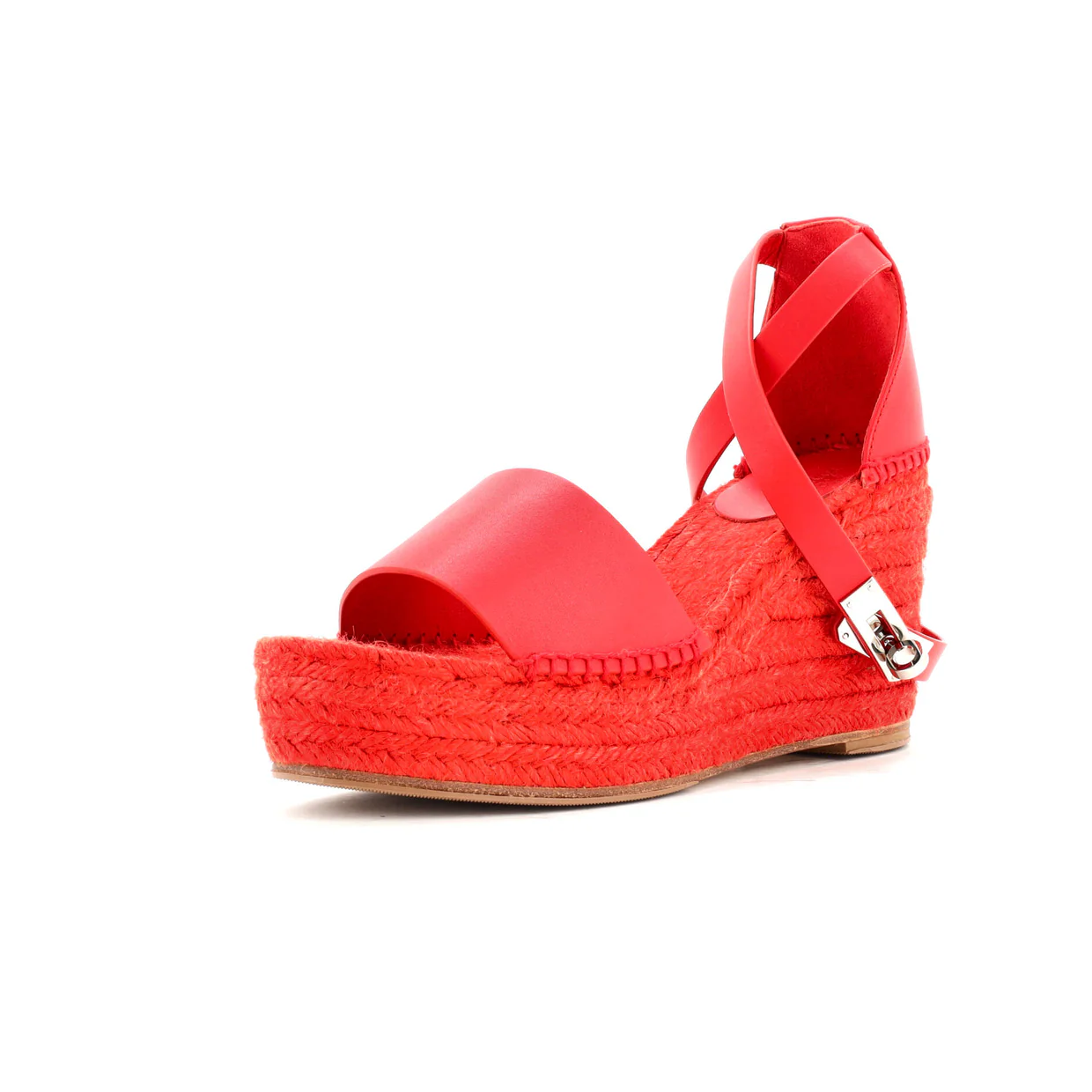 Women's Tipoli Wedge Espadrille Sandals Leather - Deep Luxury
