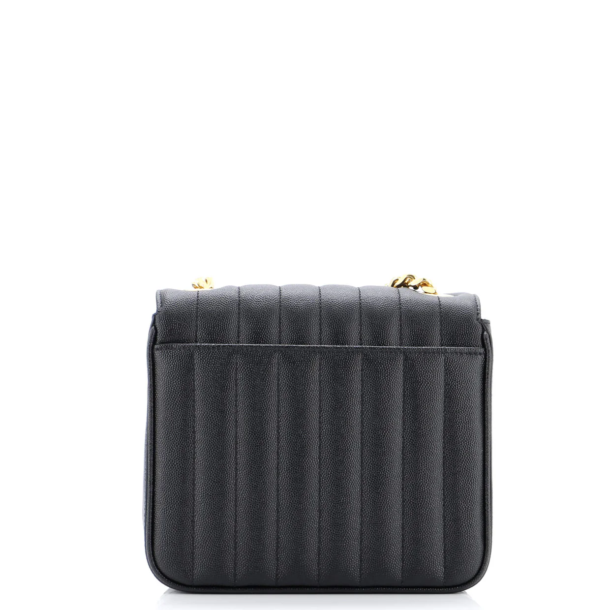 Vicky Crossbody Bag Vertical Quilted Grainy Leather Medium - Deep Luxury