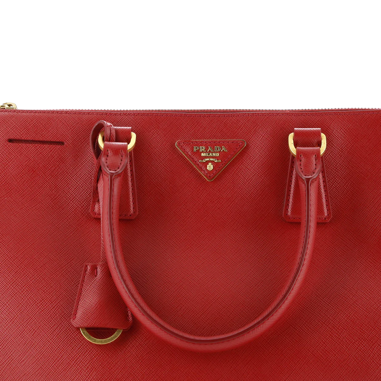 Double Zip Lux Tote Saffiano Leather Large - Deep Luxury