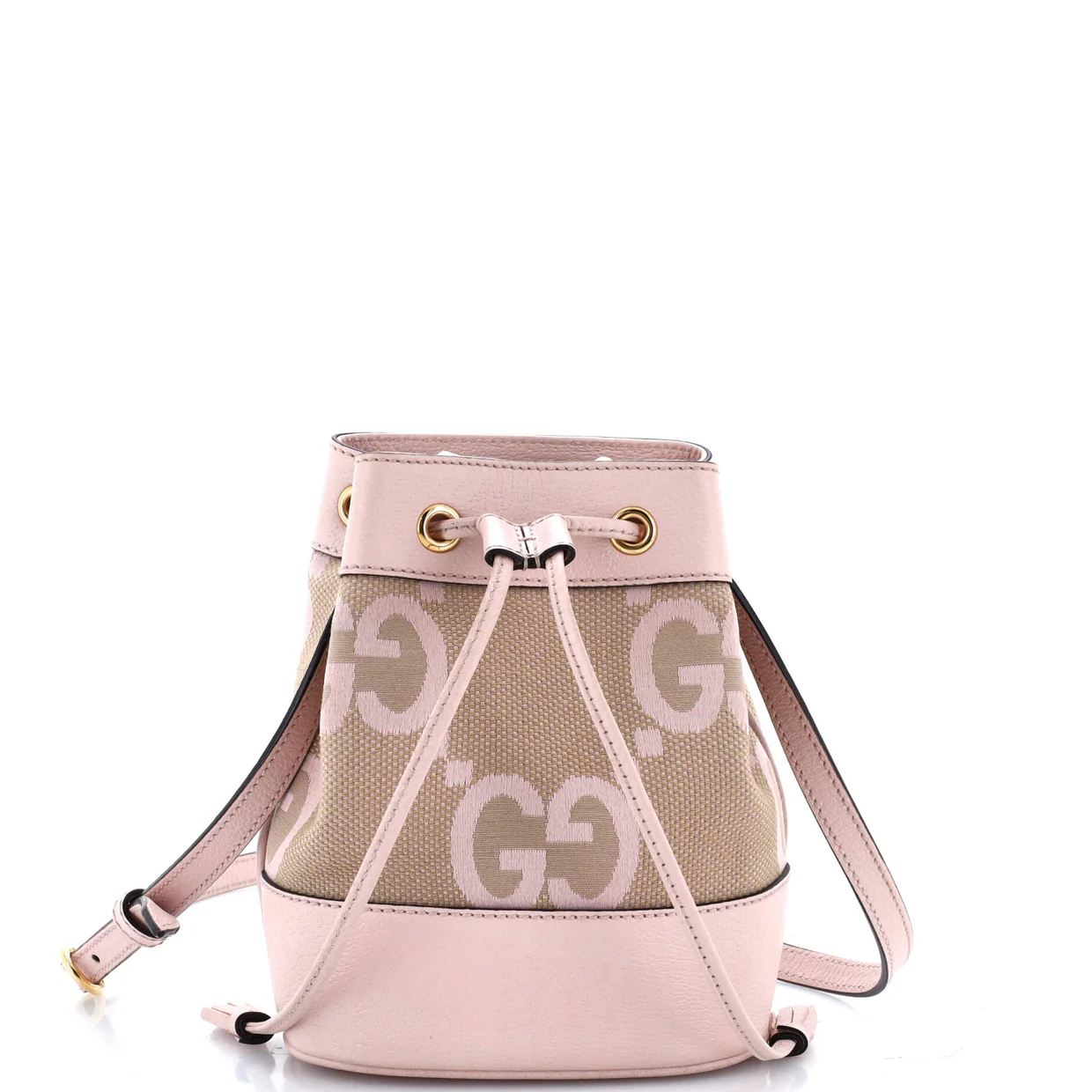 Ophidia Bucket Bag Jumbo GG Canvas with Leather Mini - Deep Luxury