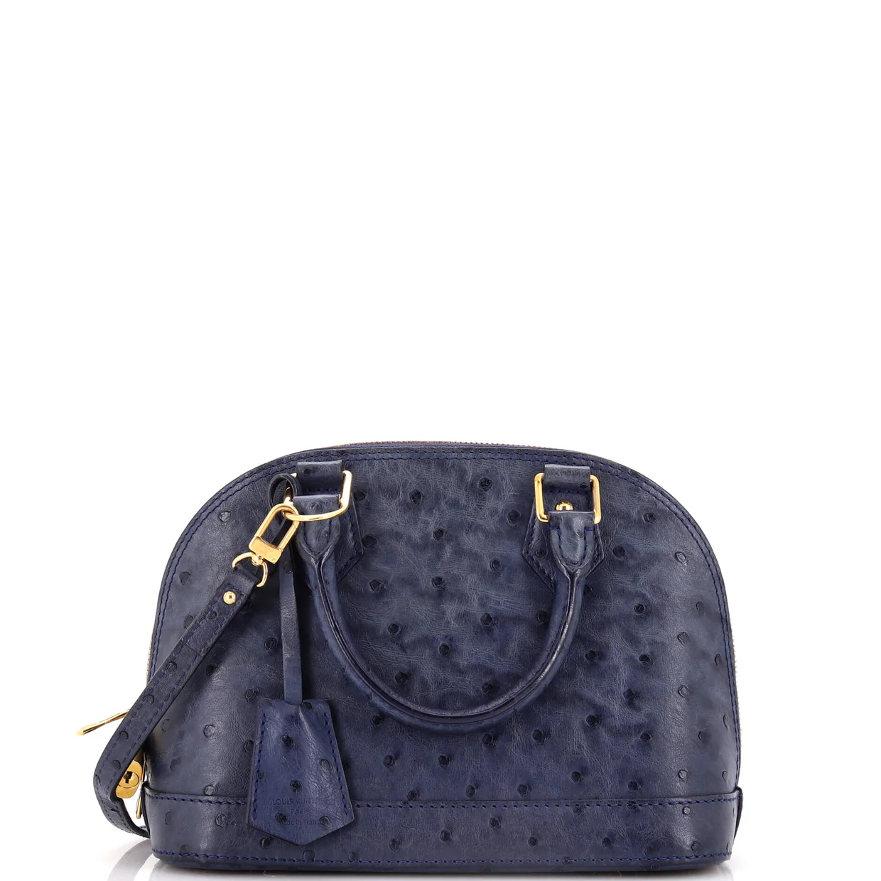 Alma Handbag Ostrich BB - Deep Luxury