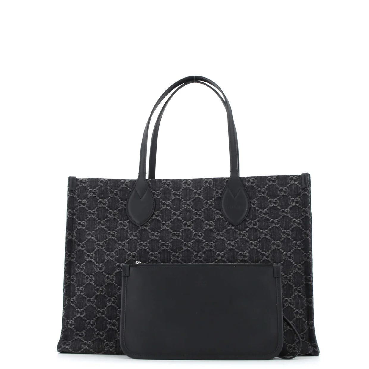 Ophidia Shopper Tote GG Denim Large - Deep Luxury