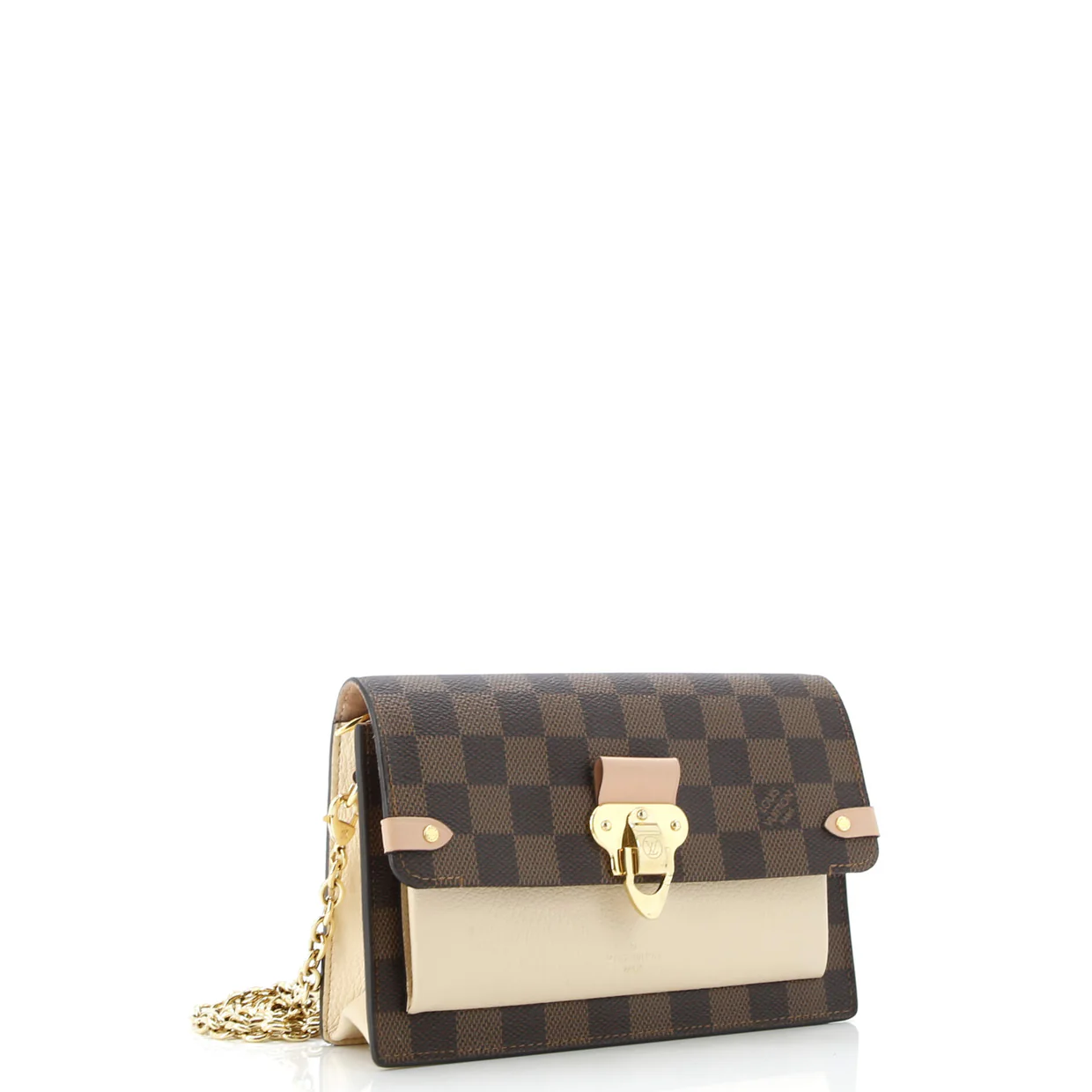 Vavin Chain Wallet NM Damier with Leather - Deep Luxury