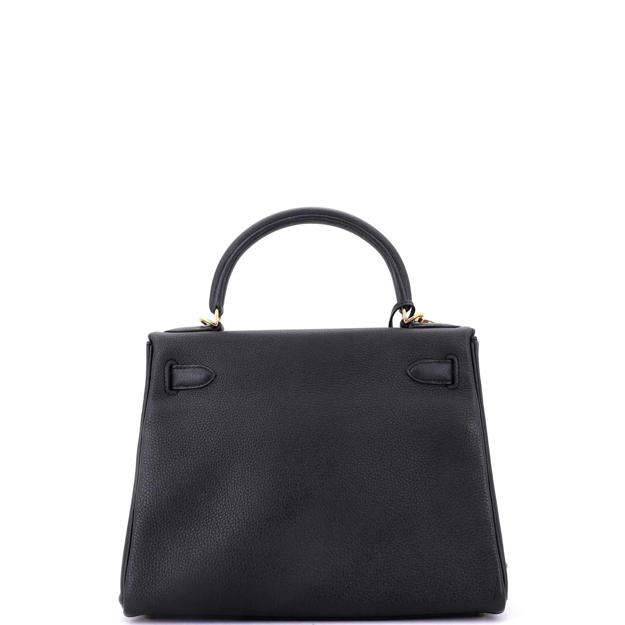 Kelly Handbag Noir Togo with Gold Hardware 28 - Deep Luxury
