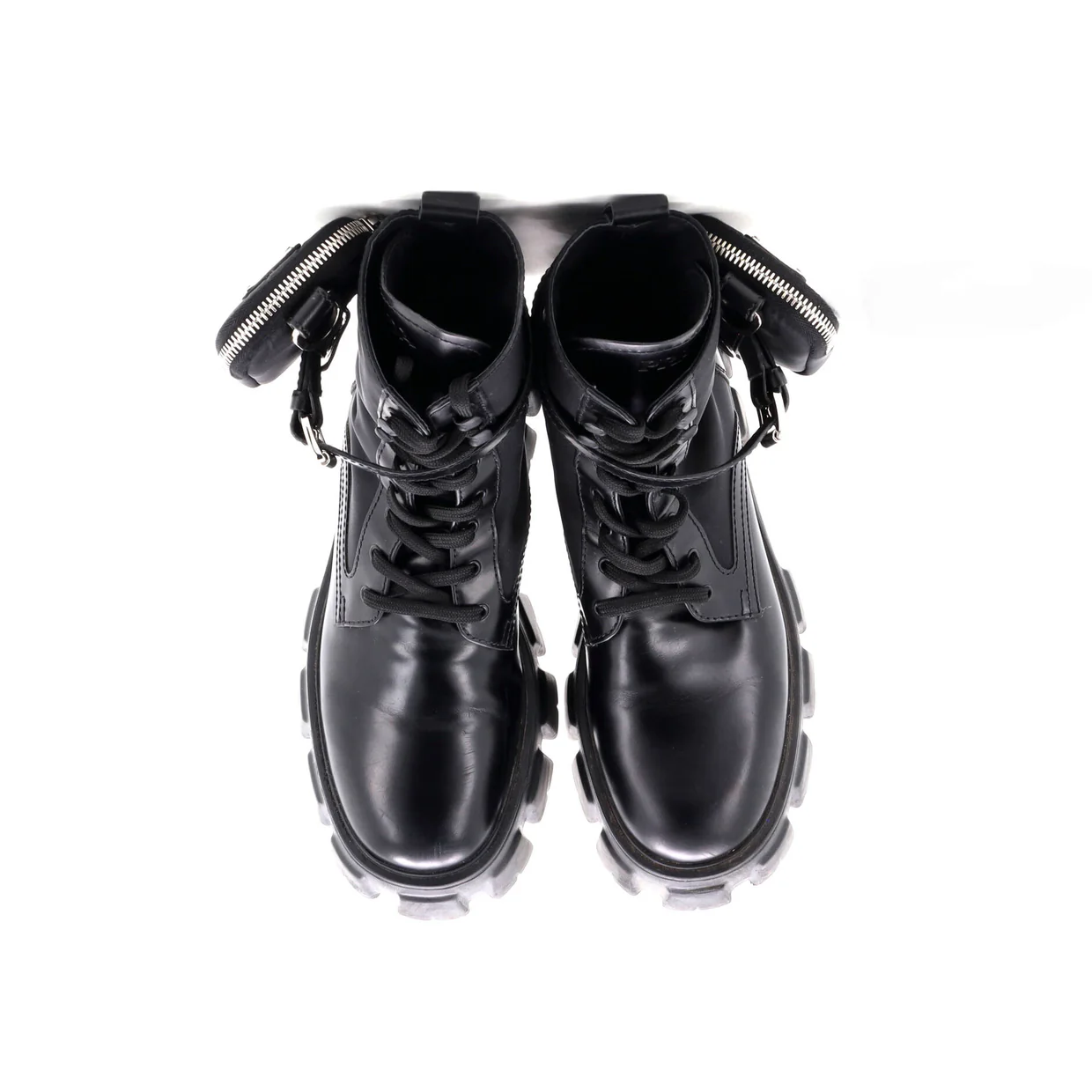 Monolith Combat Boots Leather and Nylon - Deep Luxury