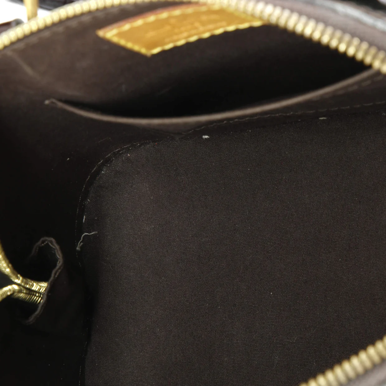 Alma Handbag Monogram Vernis BB - Deep Luxury