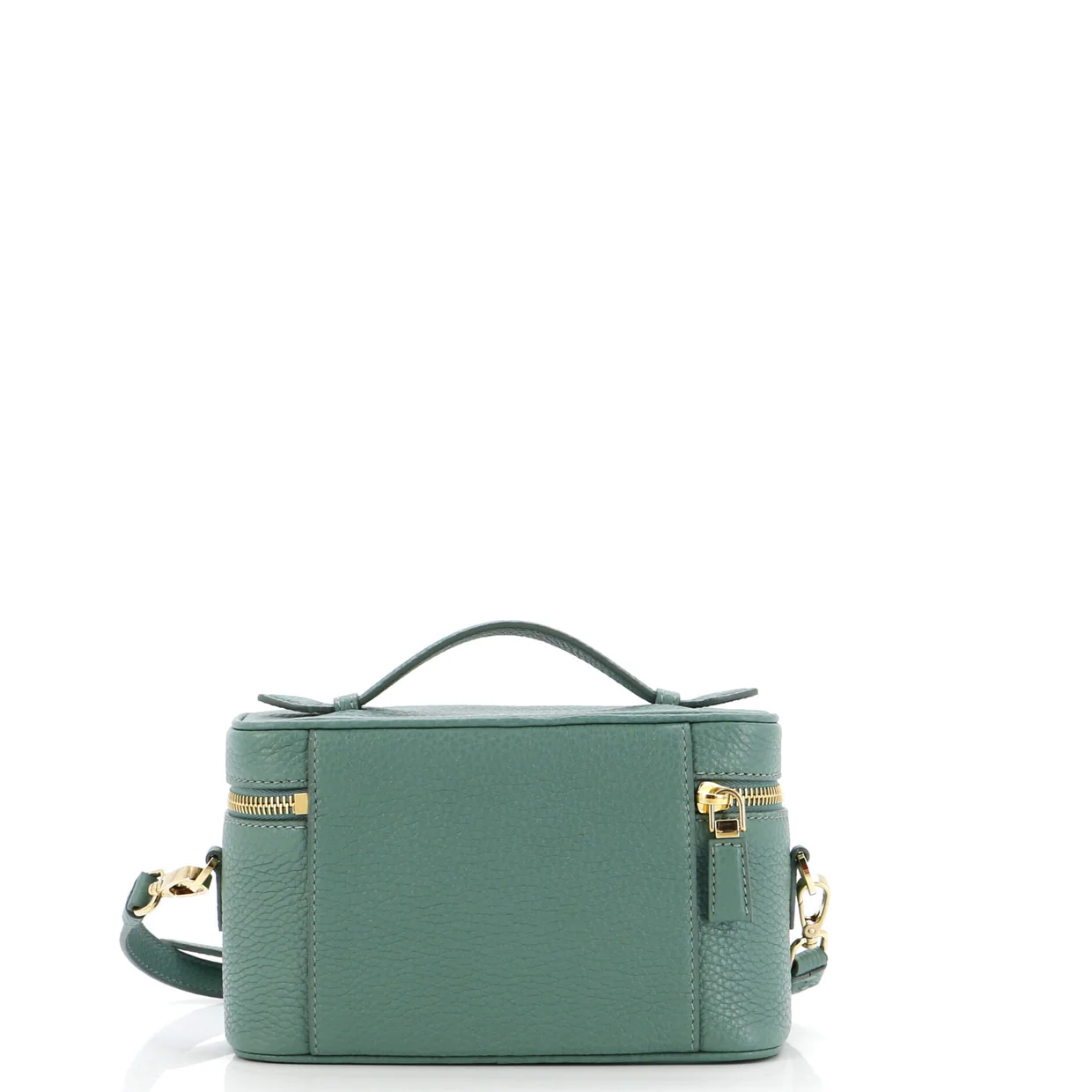 Convertible Top Handle Vanity Shoulder Bag Vitello Daino Mini - Deep Luxury