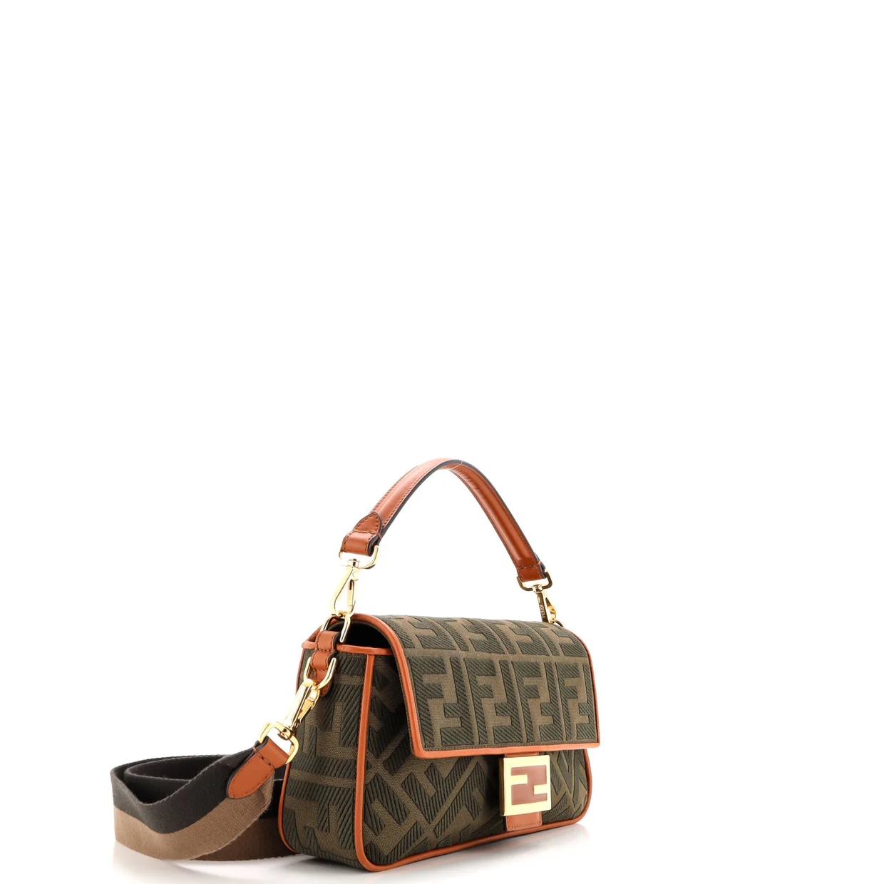 Baguette NM Bag Zucca Embroidered Canvas Medium - Deep Luxury