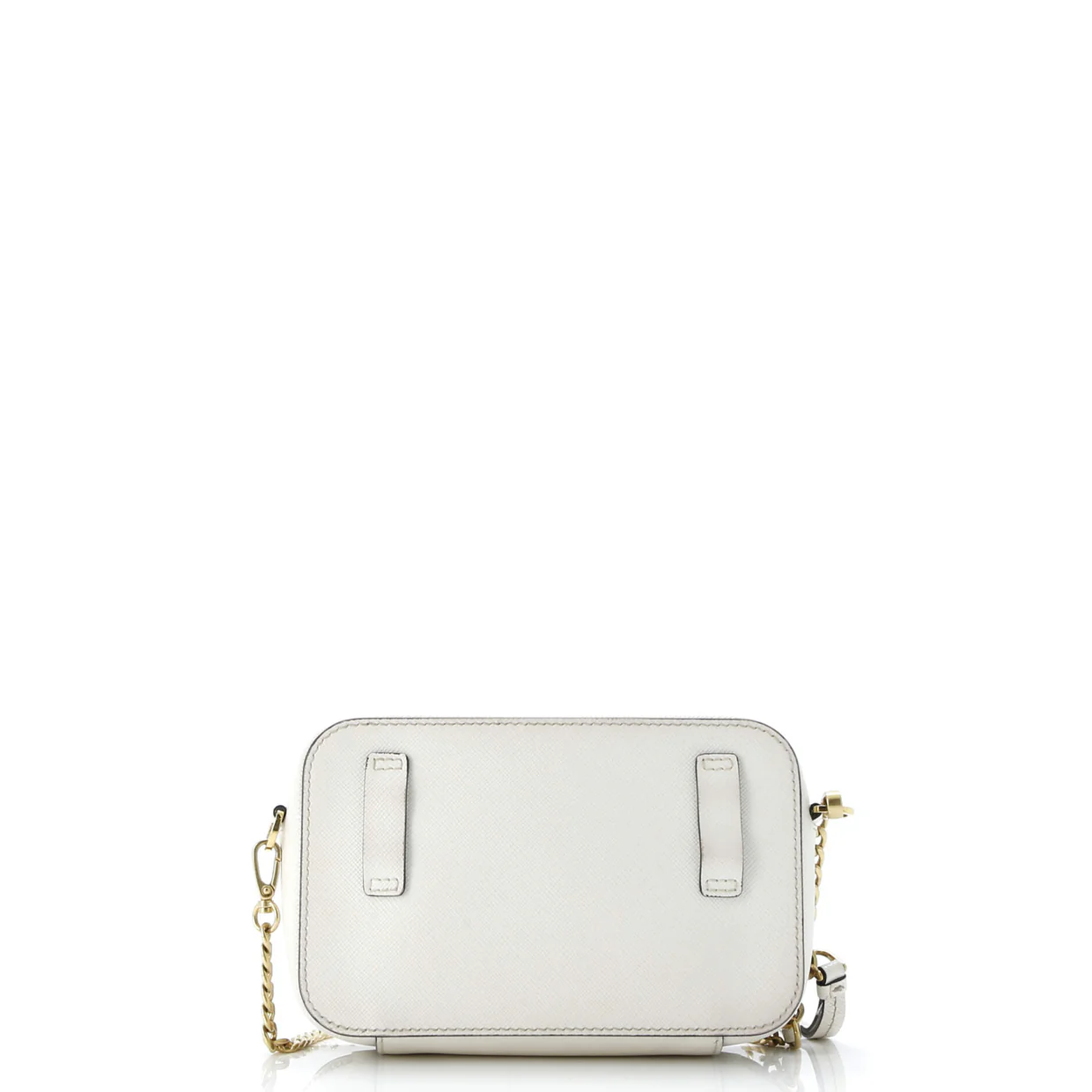 Double Zip Wallet on Chain Crossbody Saffiano Leather Mini - Deep Luxury