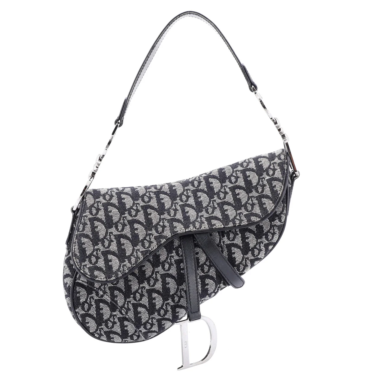 Vintage Saddle Bag Diorissimo Canvas Medium - Deep Luxury