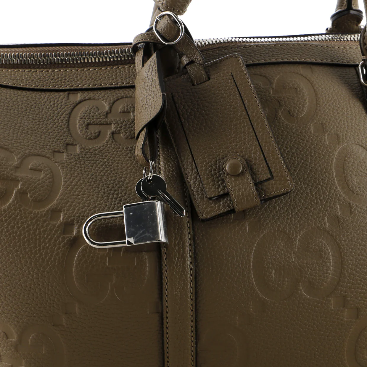 Duffle Bag Jumbo GG Embossed Leather Small - Deep Luxury