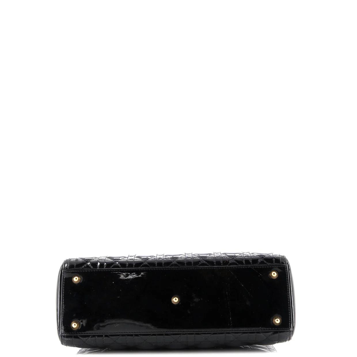 Lady Dior Bag Cannage Quilt Patent Large - Deep Luxury