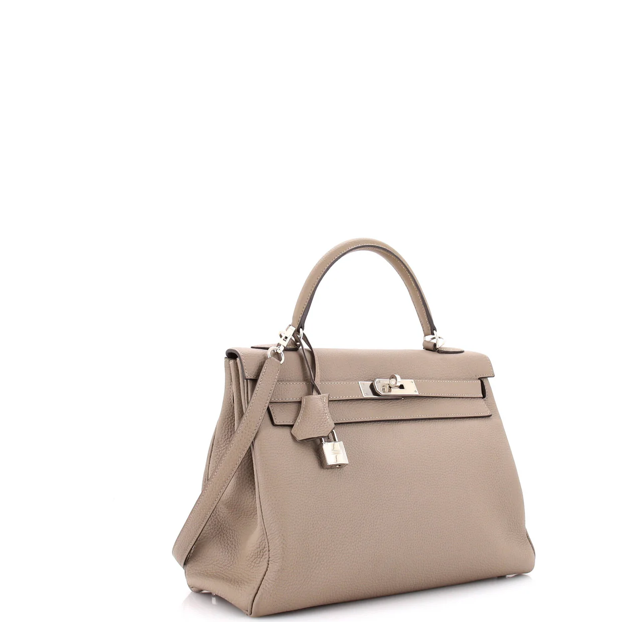 Kelly Handbag Grey Togo with Palladium Hardware 32 - Deep Luxury