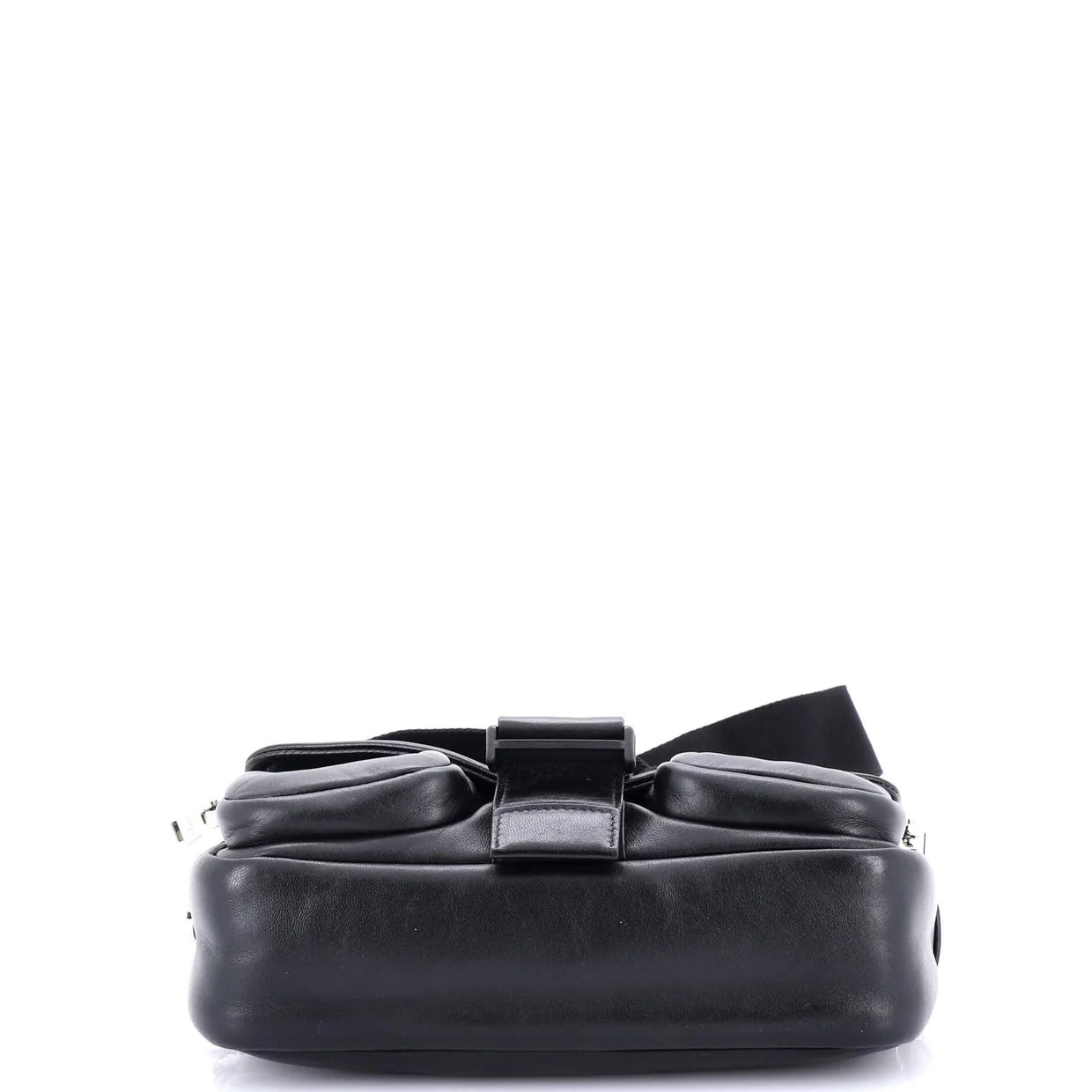 Pocket Flap Shoulder Bag Leather - Deep Luxury