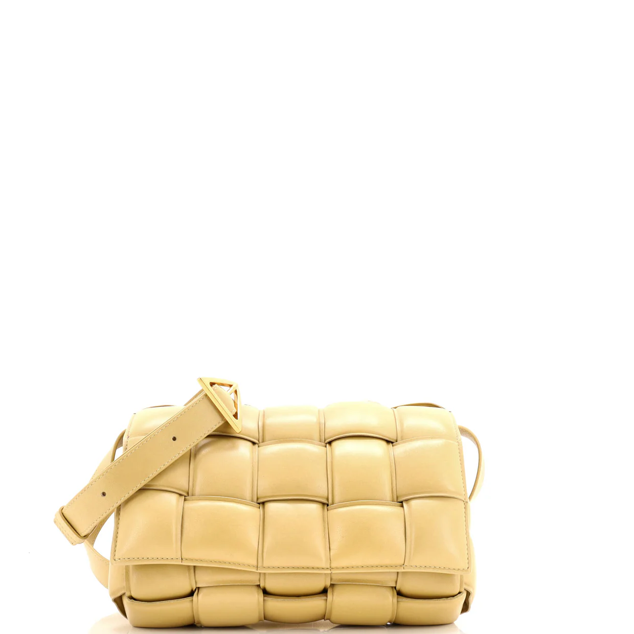 Cassette Crossbody Bag Padded Maxi Intrecciato Leather - Deep Luxury