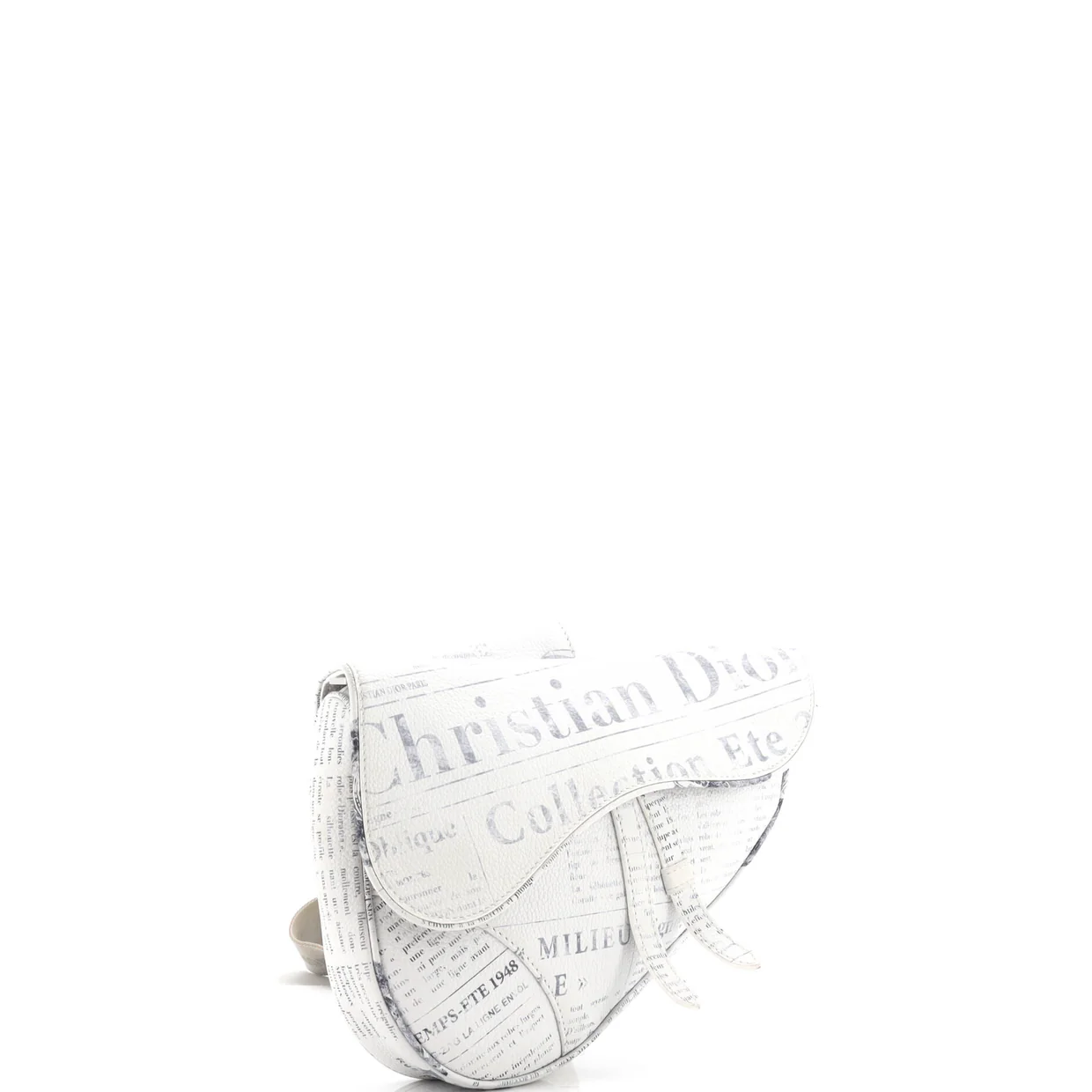 Daniel Arsham Saddle Crossbody Bag Printed Leather - Deep Luxury