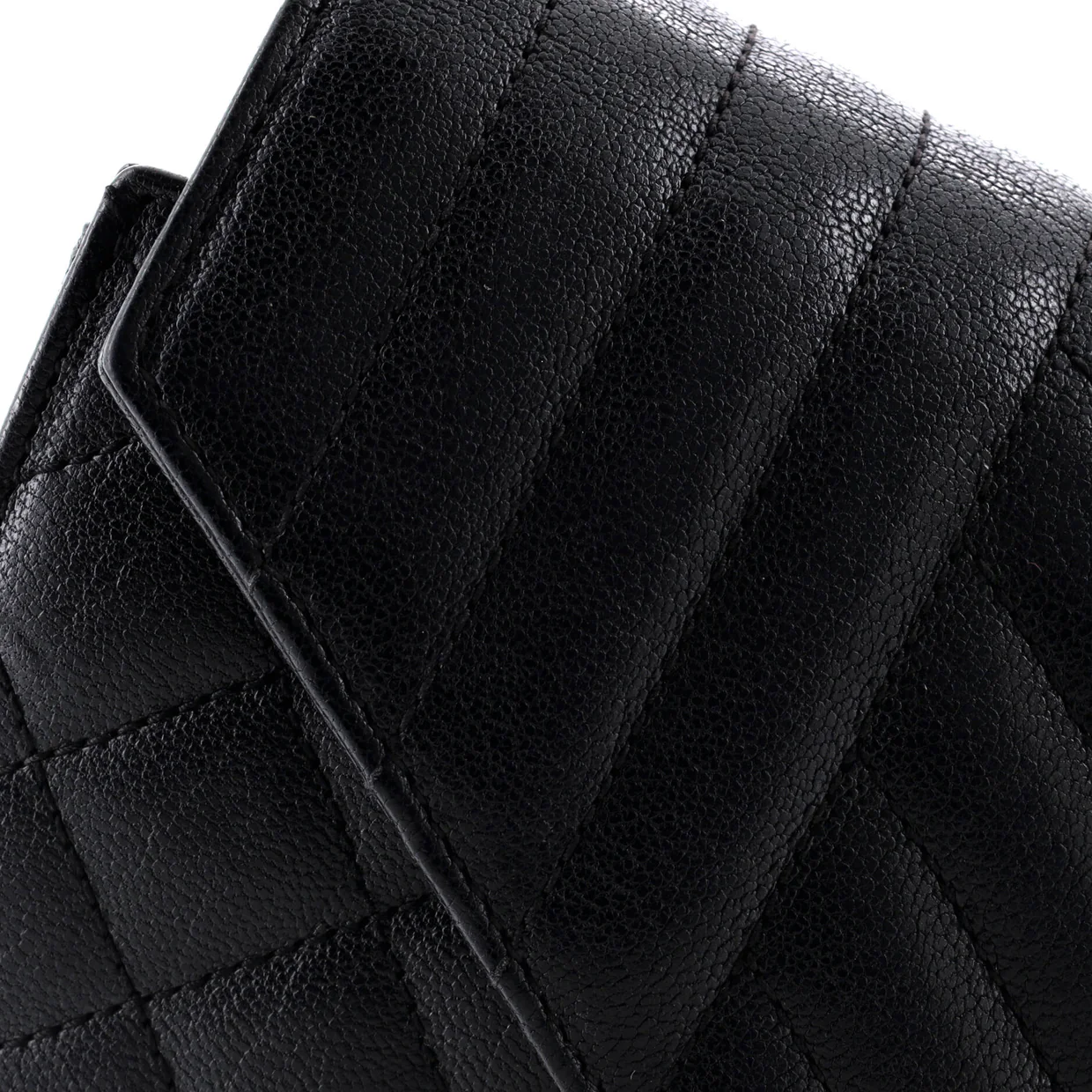 Classic Monogram Chain Wallet Mixed Matelasse Leather Medium - Deep Luxury