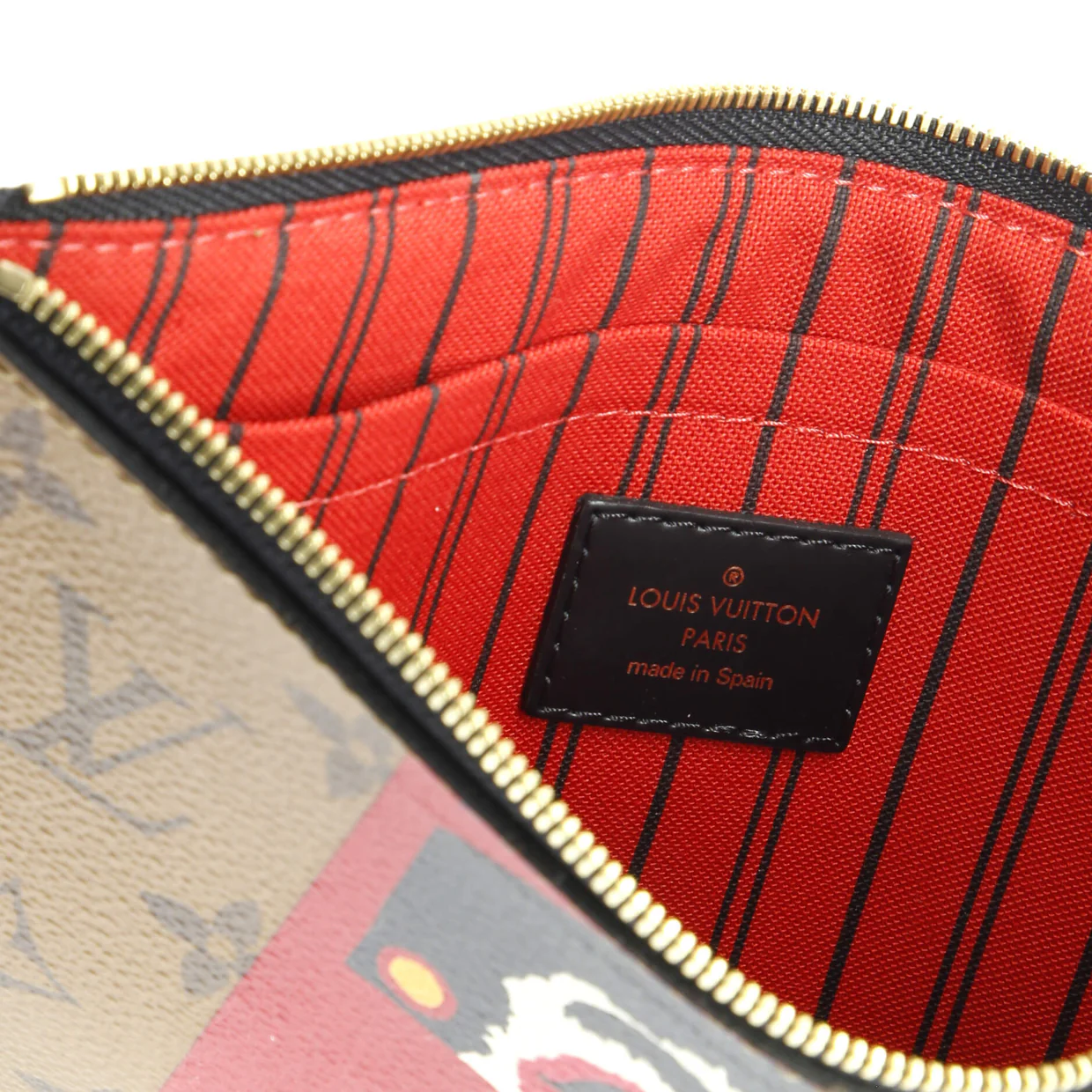 Neverfull Pochette Limited Edition Kabuki Monogram Canvas Large - Deep Luxury