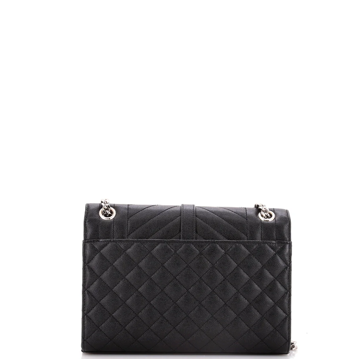 Classic Monogram Envelope Satchel Mixed Matelasse Leather Medium - Deep Luxury