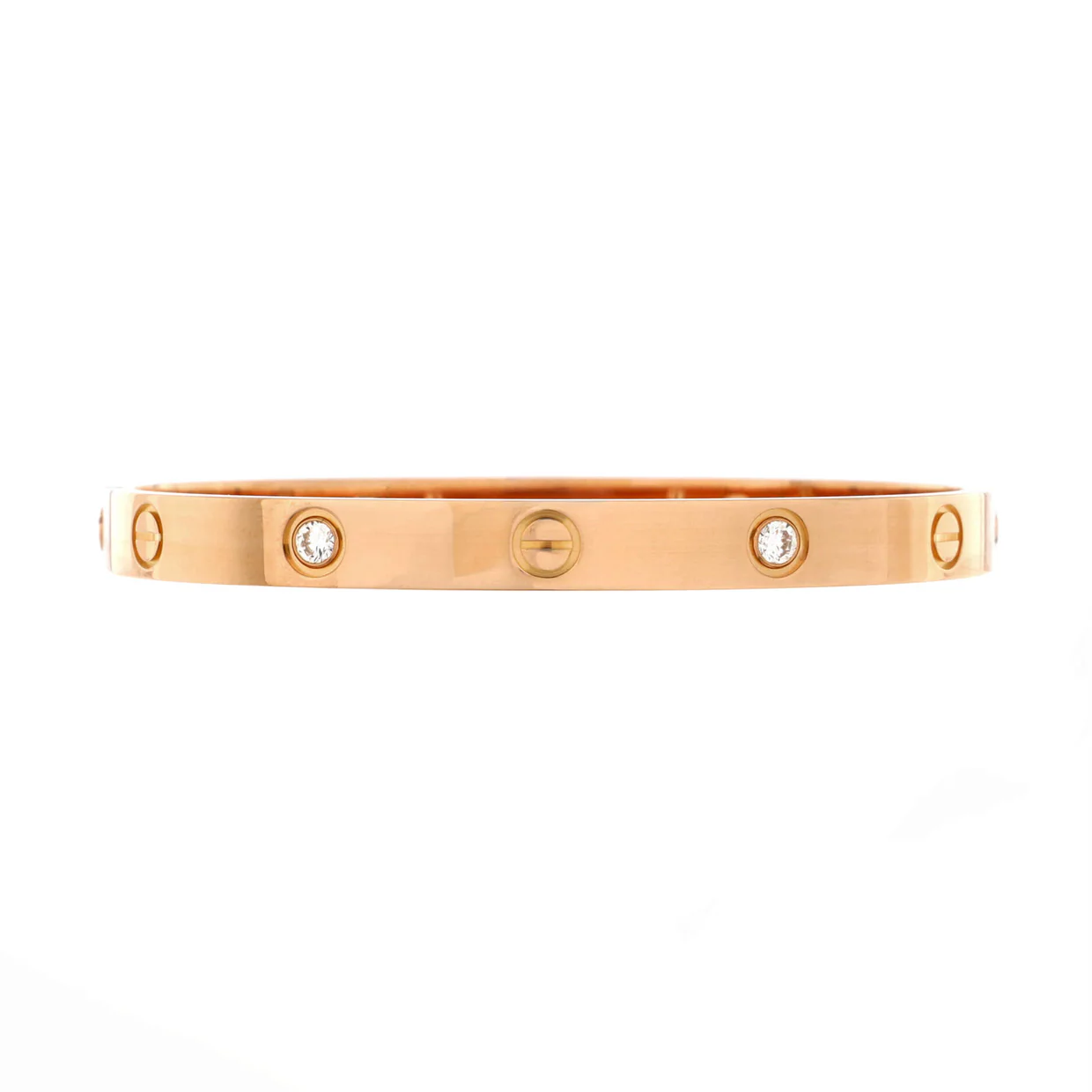 Love 4 Diamond Bracelet 18K Rose Gold with Diamonds - Deep Luxury