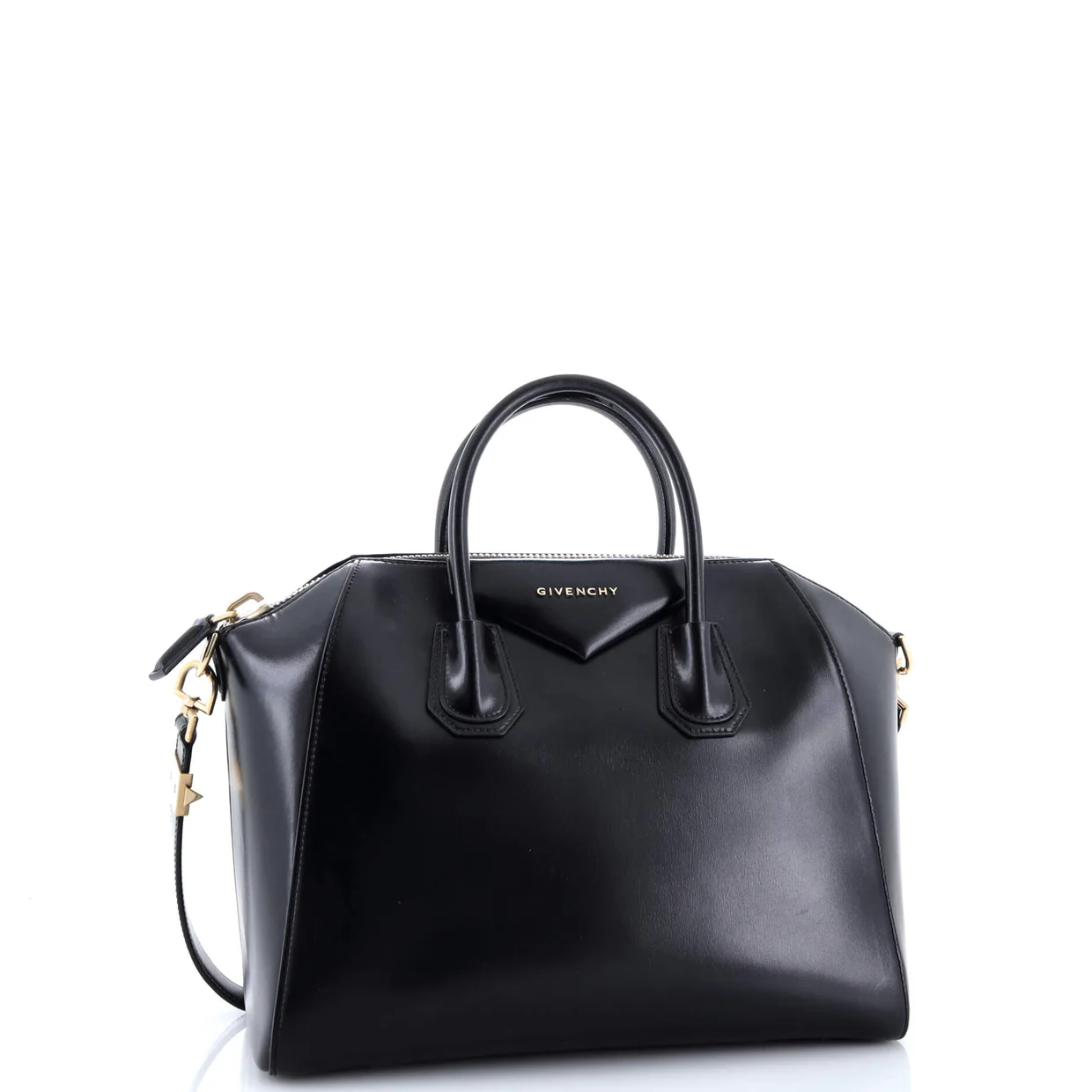 Antigona Bag Glazed Leather Medium - Deep Luxury