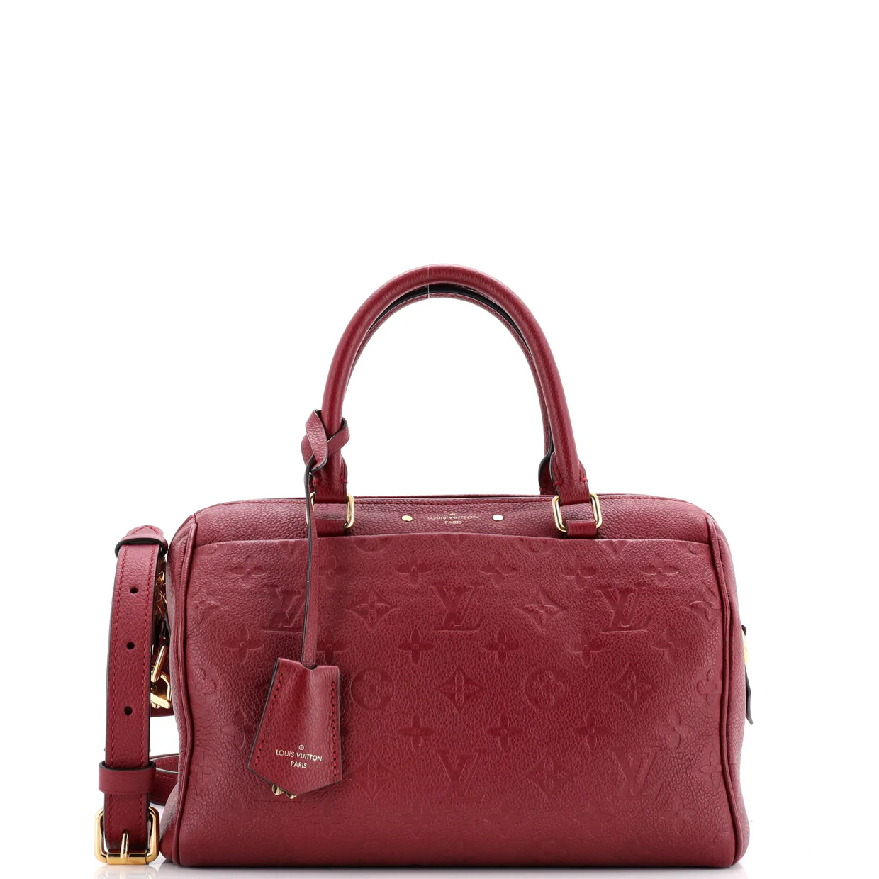 Speedy Bandouliere Bag Monogram Empreinte Leather 25 - Deep Luxury