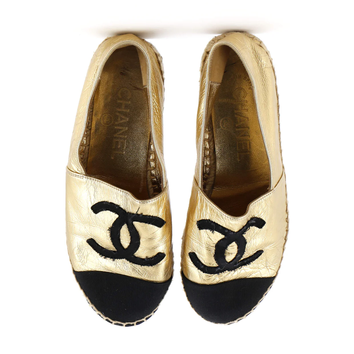 Women's CC Cap Toe Espadrilles Leather - Deep Luxury