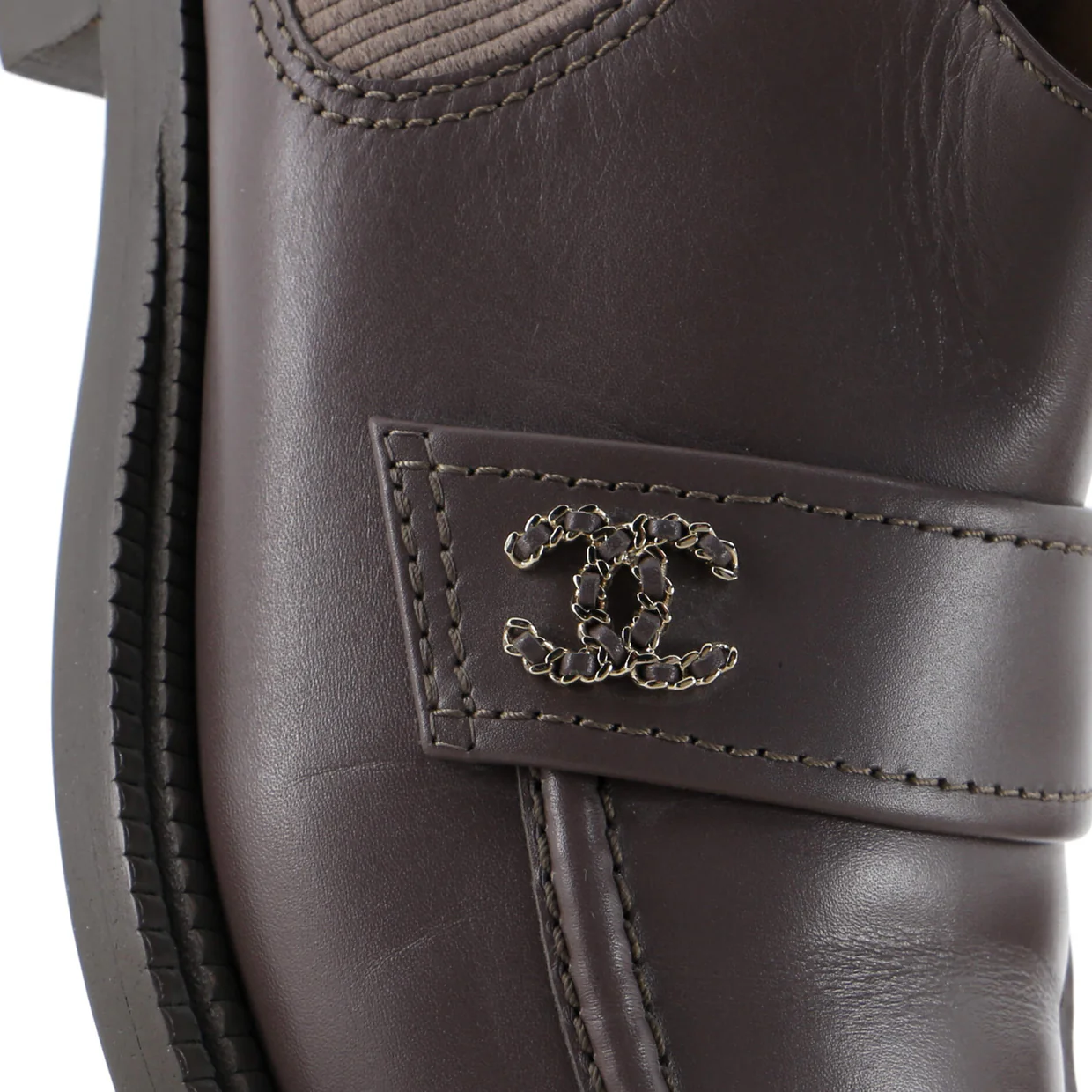 Women's CC Elastic Short Boots Leather - Deep Luxury